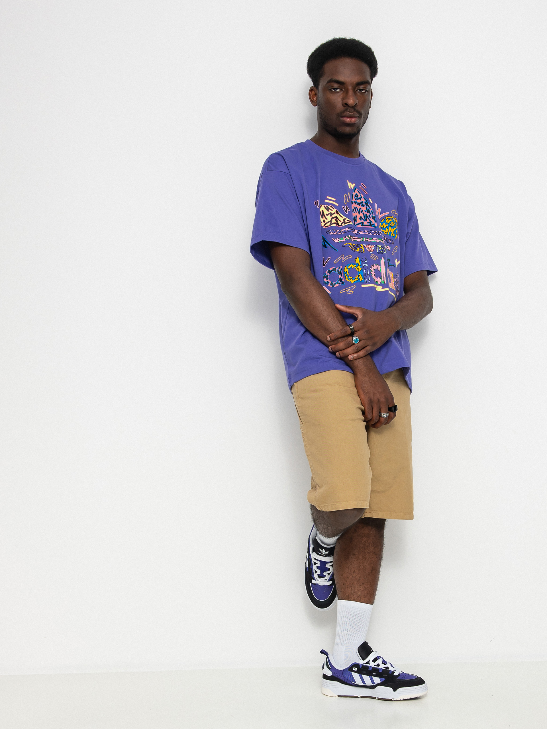 T-shirt adidas Originals Loveuni Tref (purple/multco)