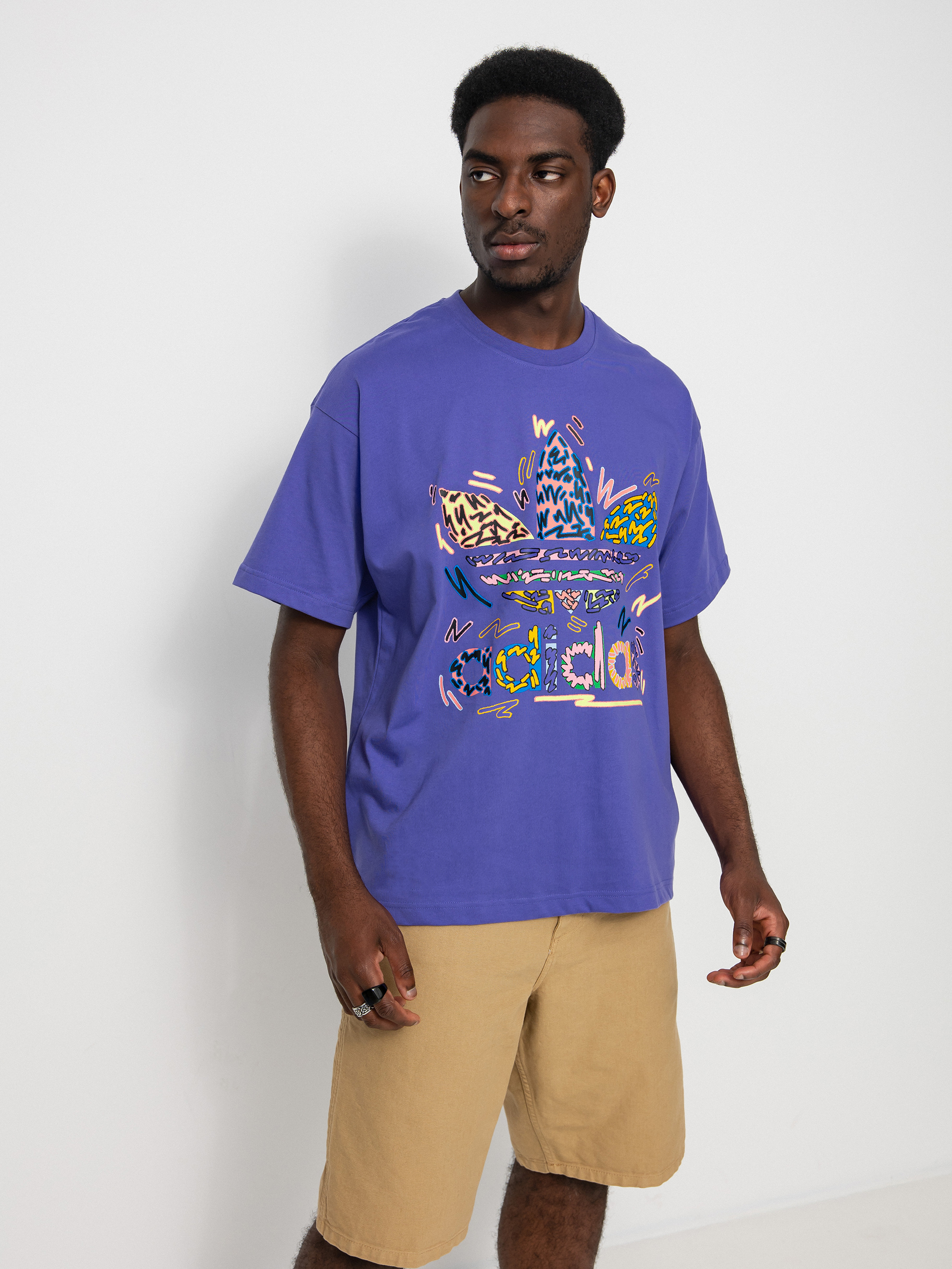 T-shirt adidas Originals Loveuni Tref (purple/multco)