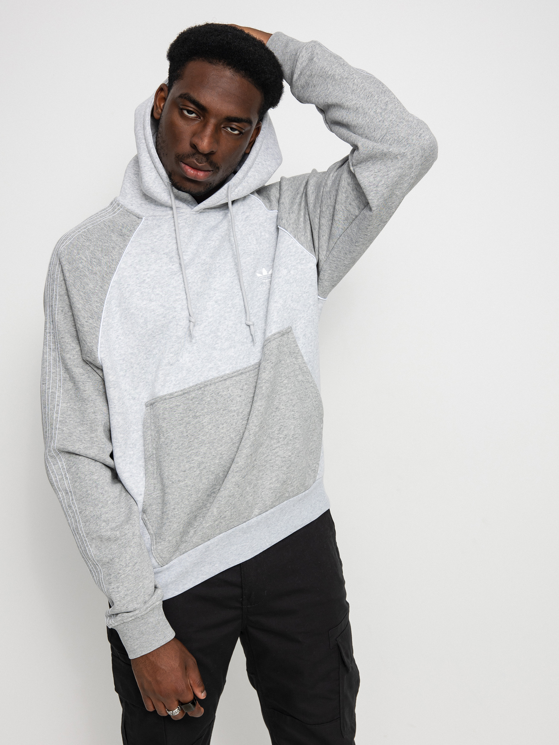 Bluza z kapturem adidas Originals Sst HD (lgreyh/mgreyh)