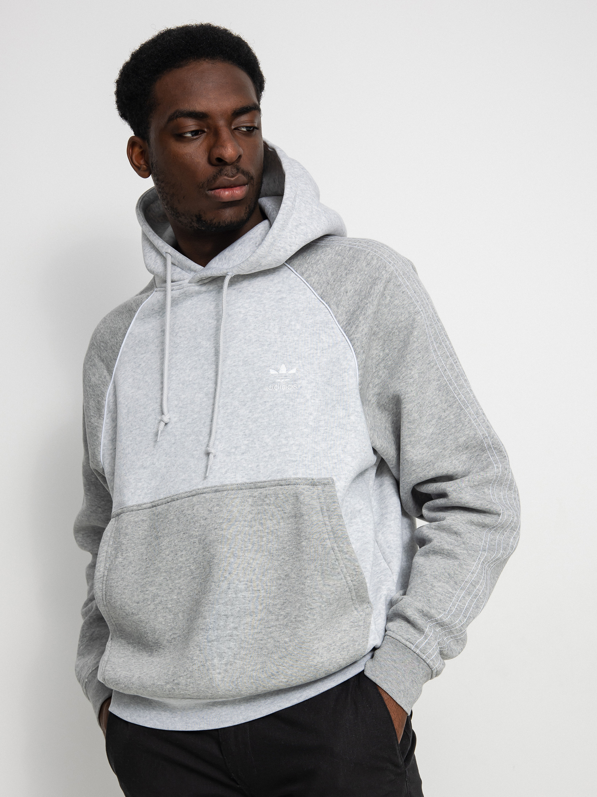 Bluza z kapturem adidas Originals Sst HD (lgreyh/mgreyh)