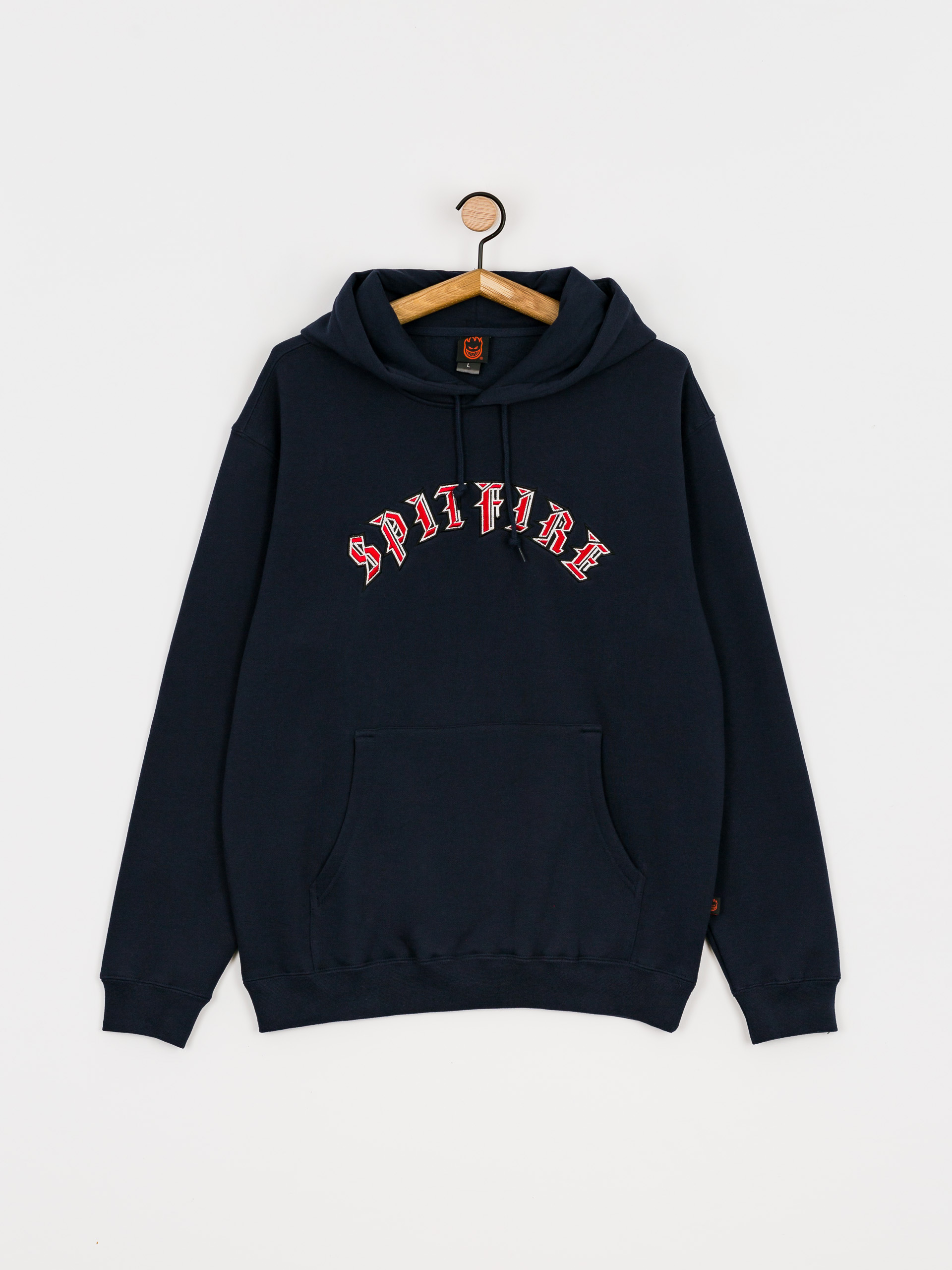 Bluza z kapturem Spitfire Old E HD (navy/red)