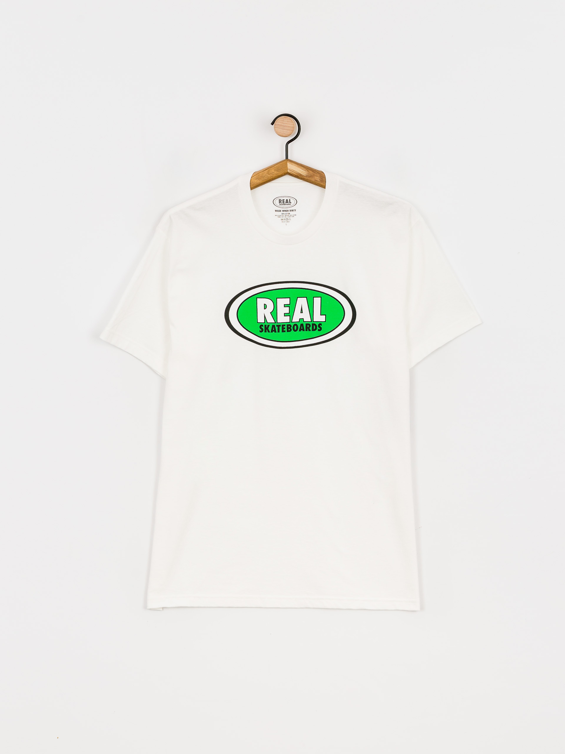 T-shirt Real Oval (white/green)