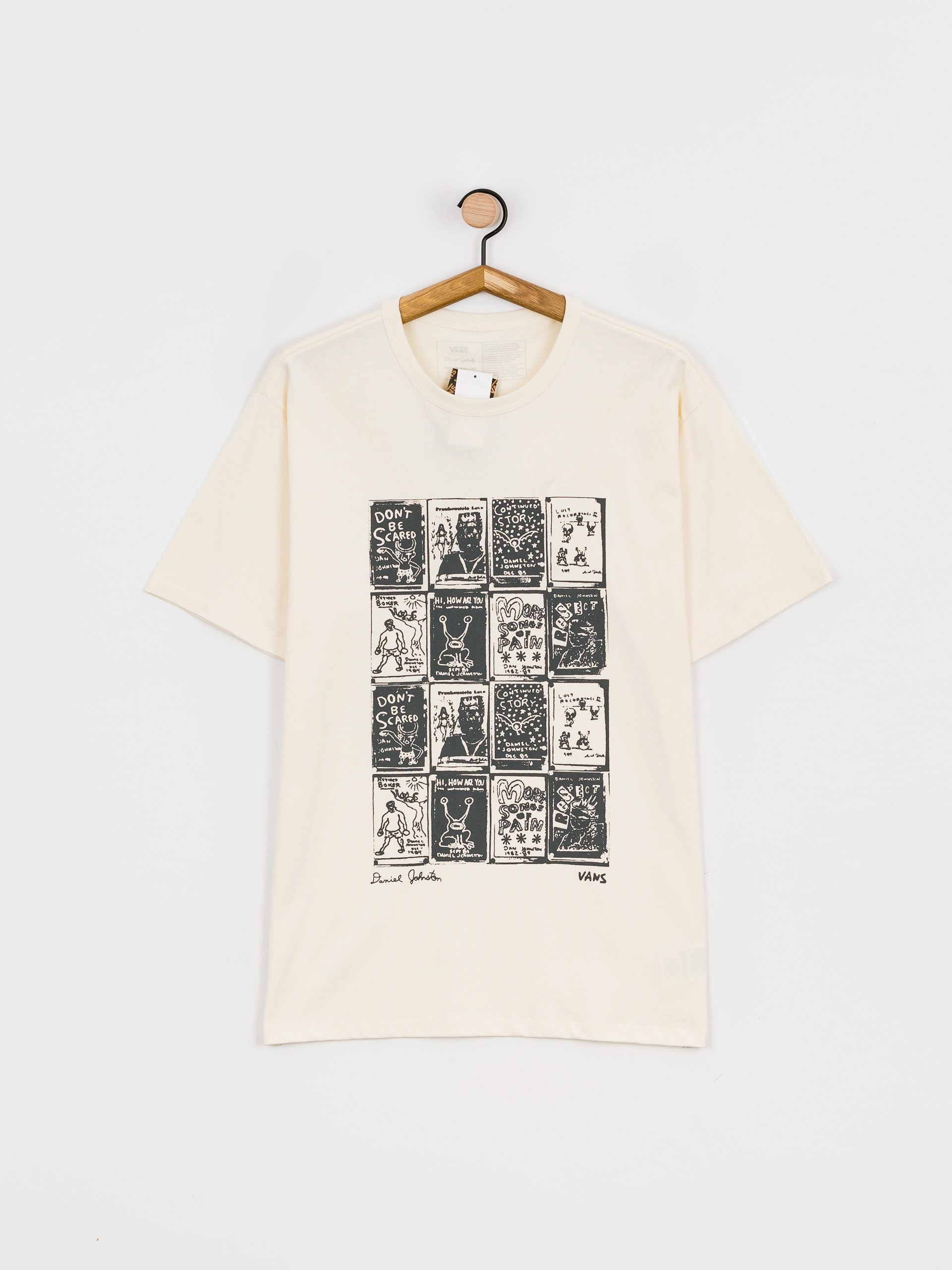 T-shirt Vans X Daniel Johnston Checkerbrd Otw (antique white)