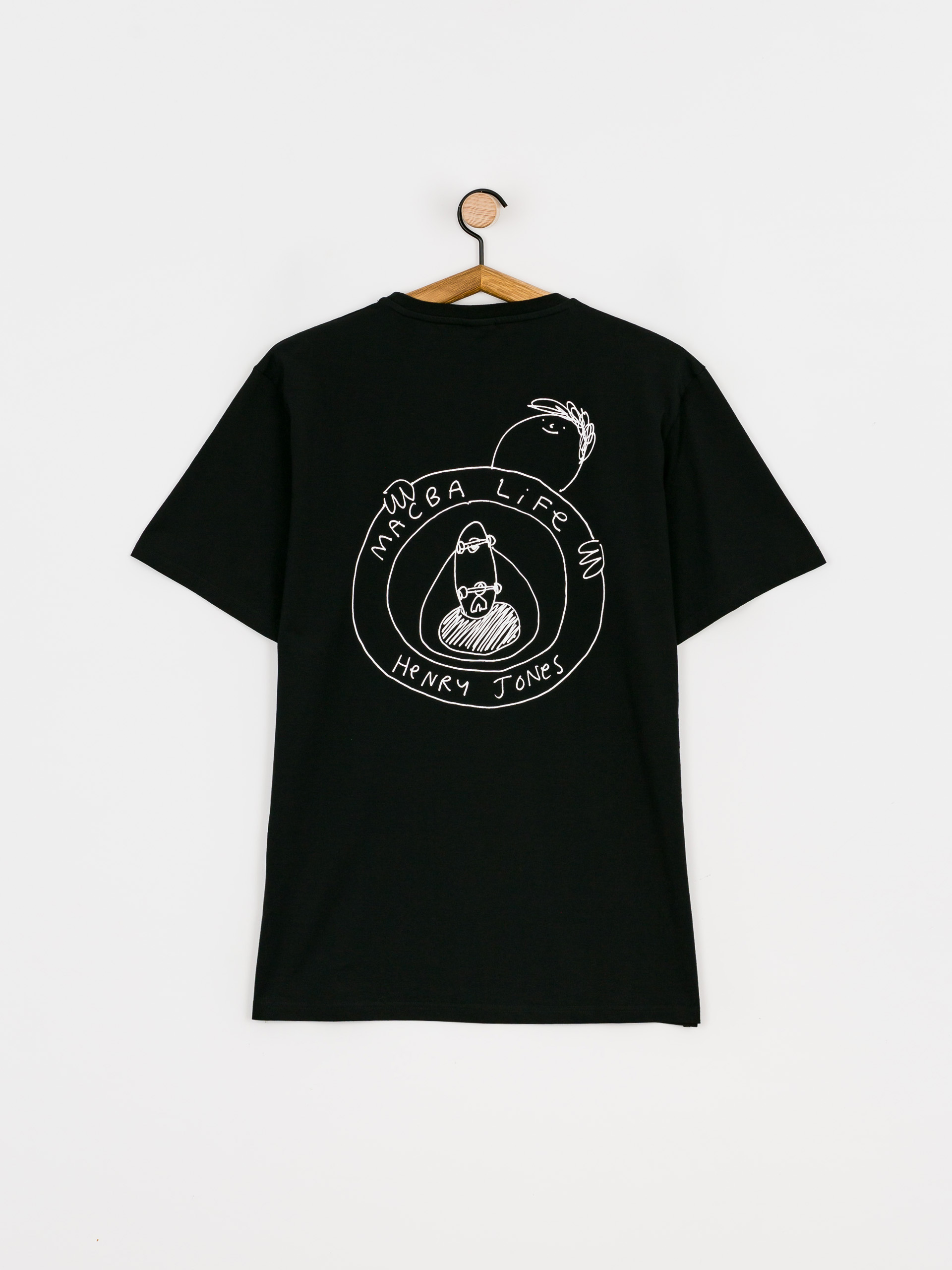 T-shirt Macba Life Henry Jones Skate Logo (black)