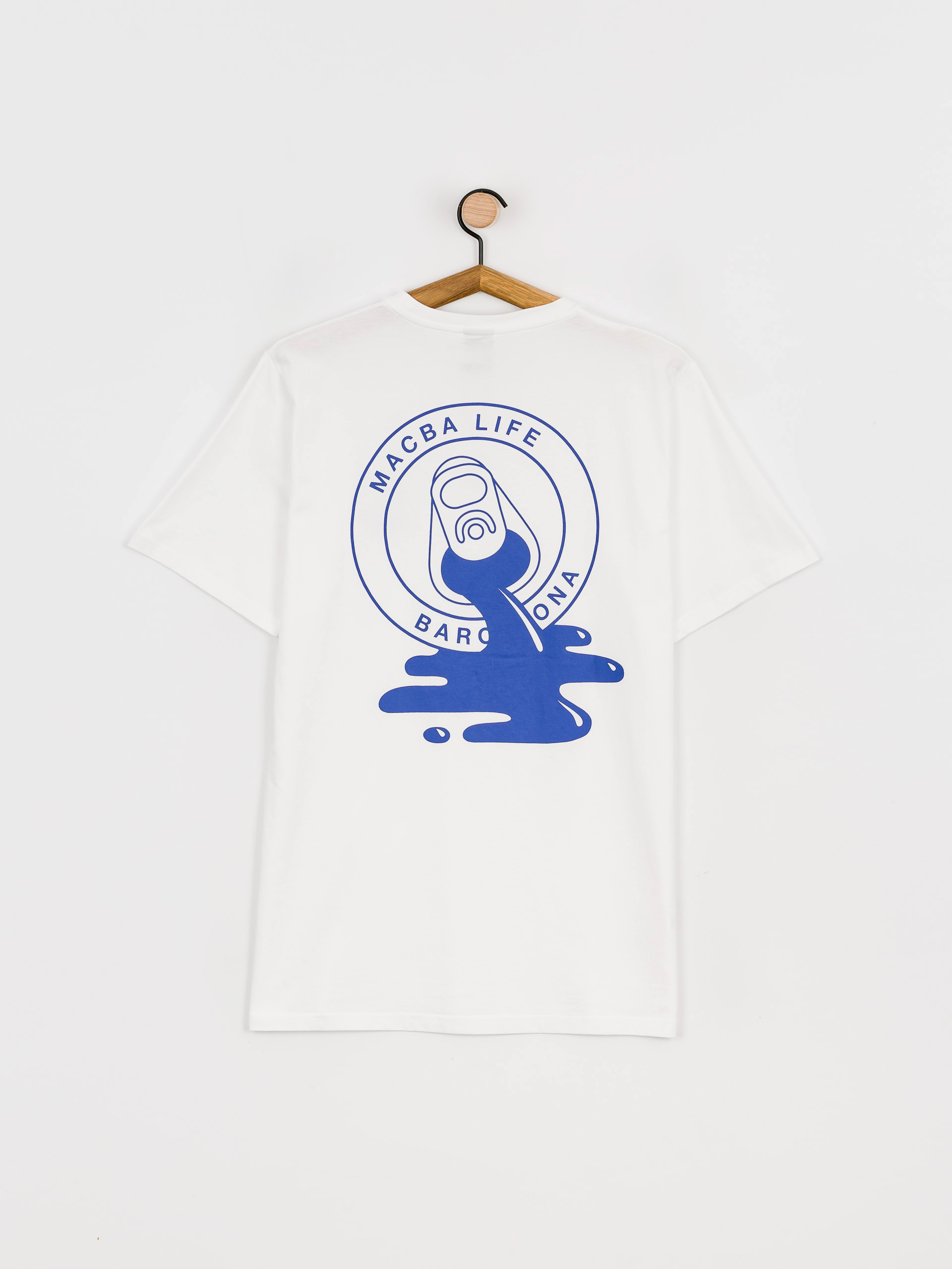 T-shirt Macba Life Spit Logo (white/blue)