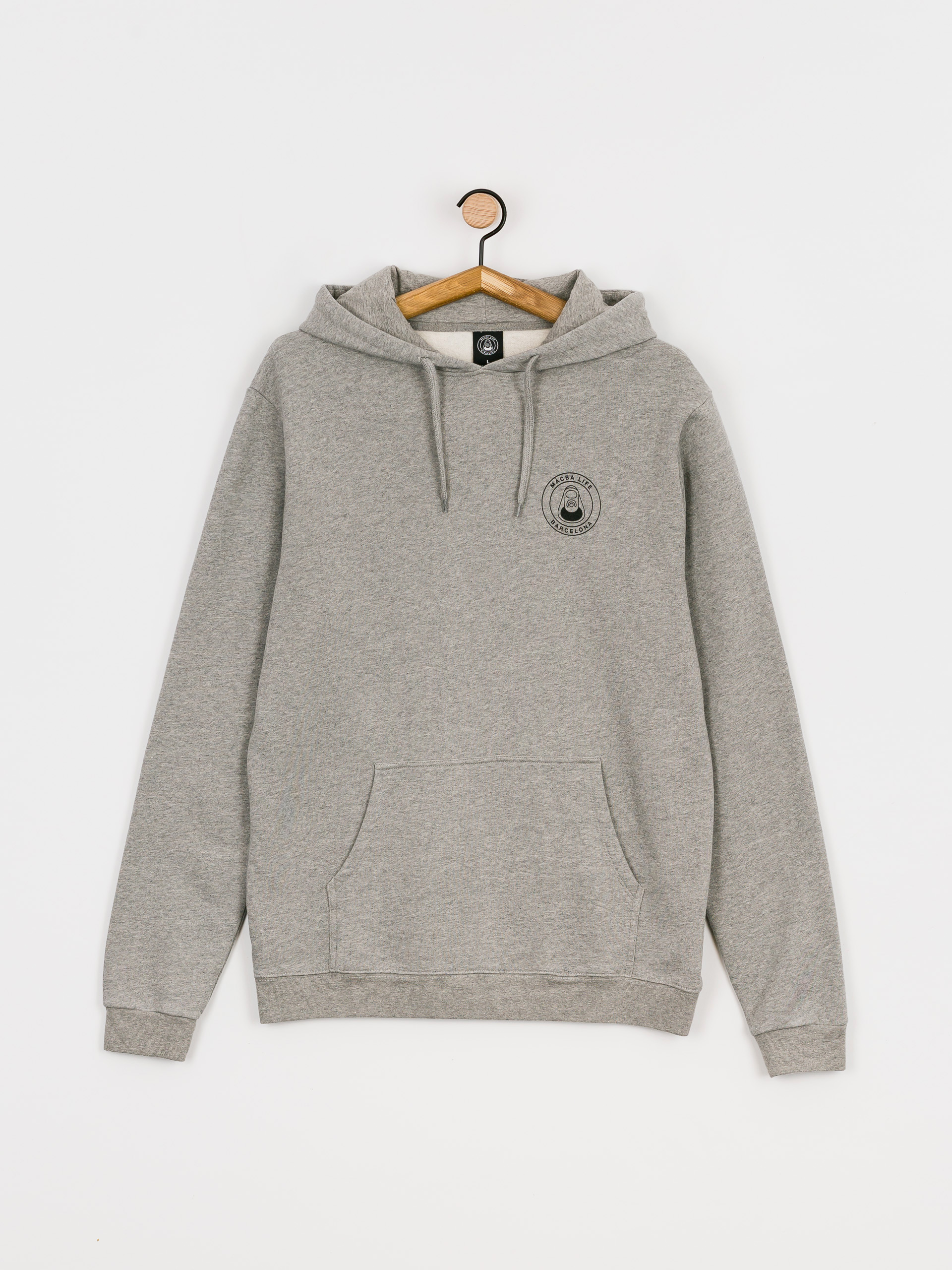 Bluza z kapturem Macba Life Og Logo HD (heather grey)