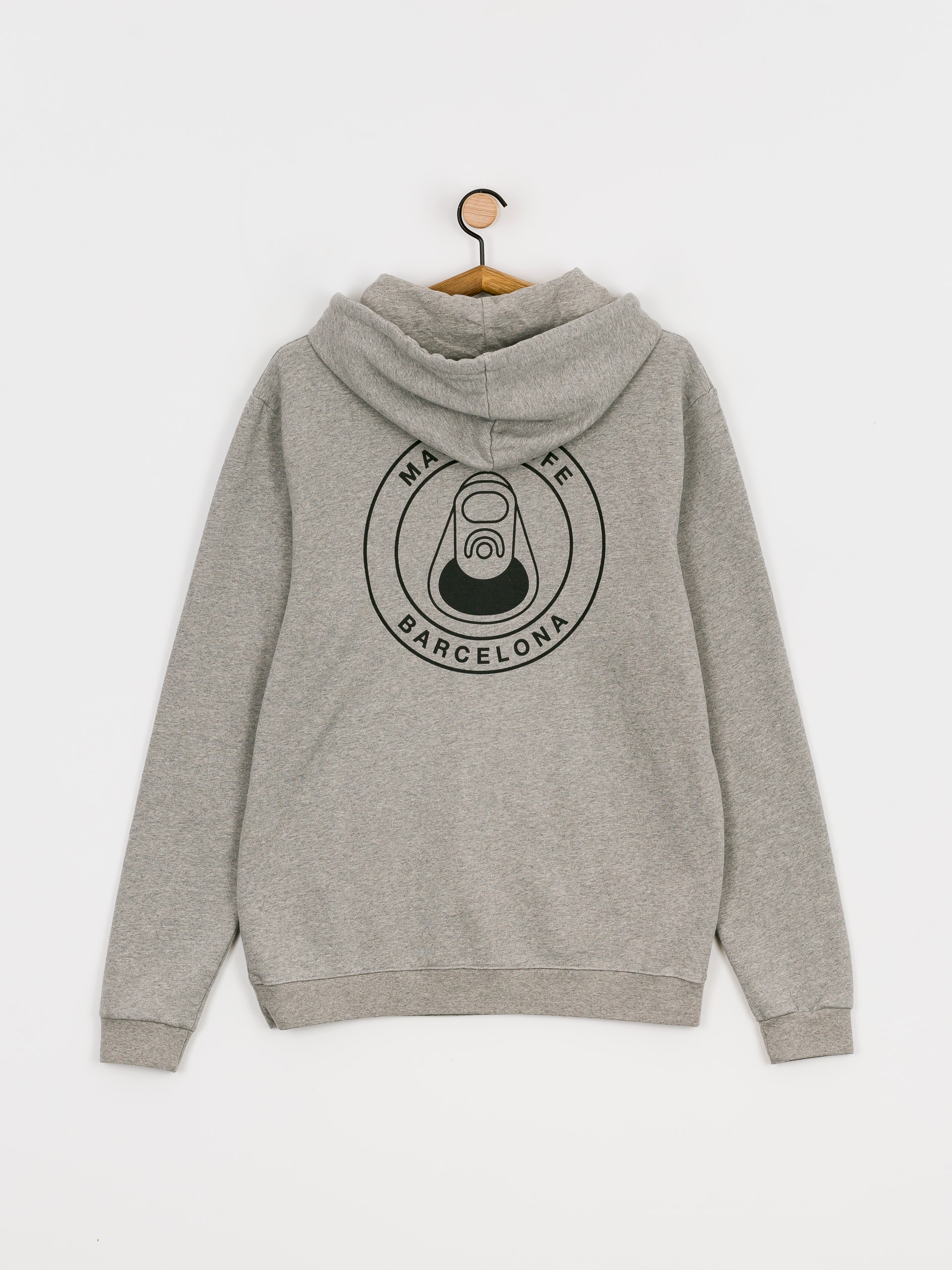 Bluza z kapturem Macba Life Og Logo HD (heather grey)
