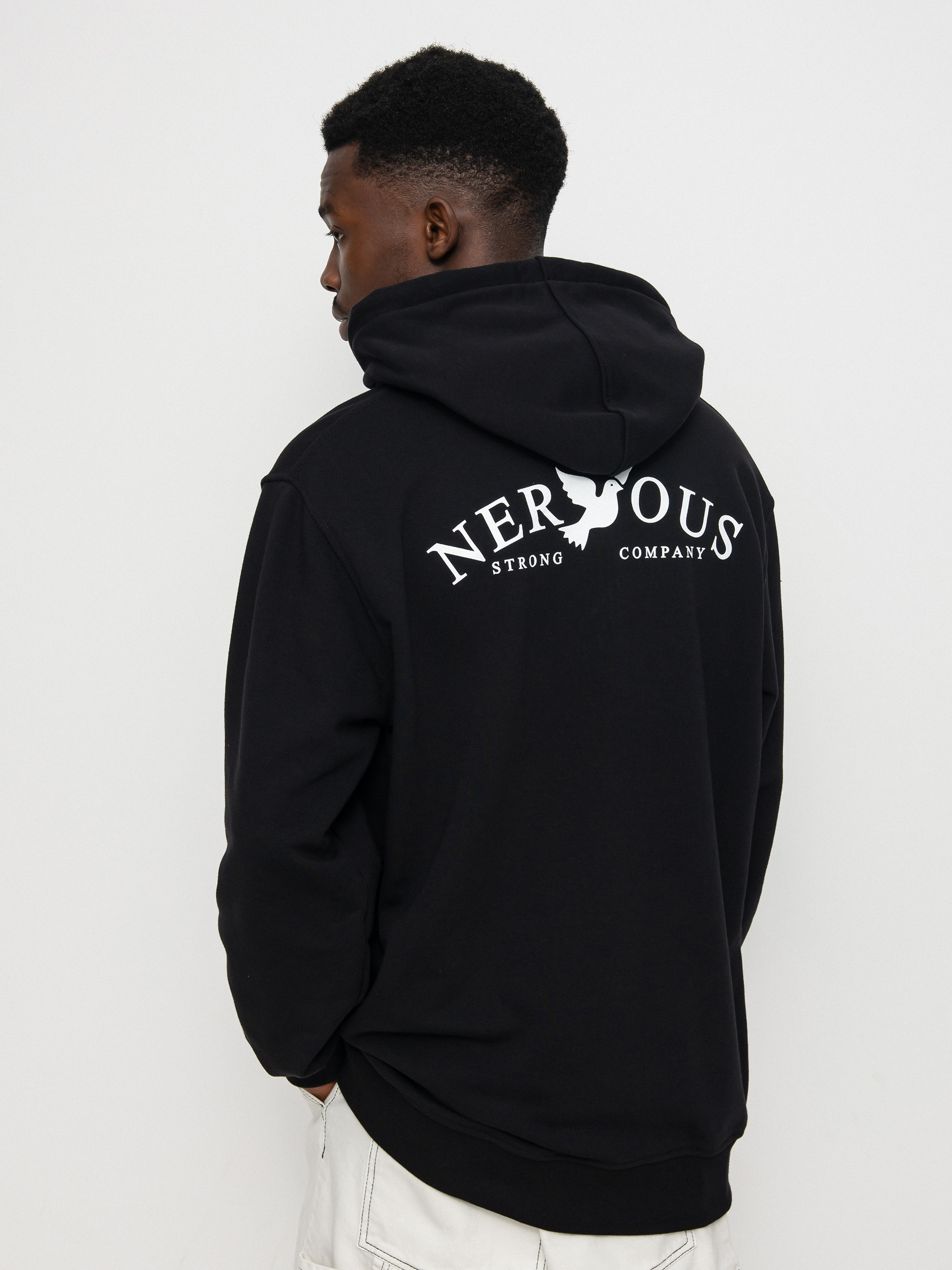 Bluza z kapturem Nervous Classic Arc HD (black)