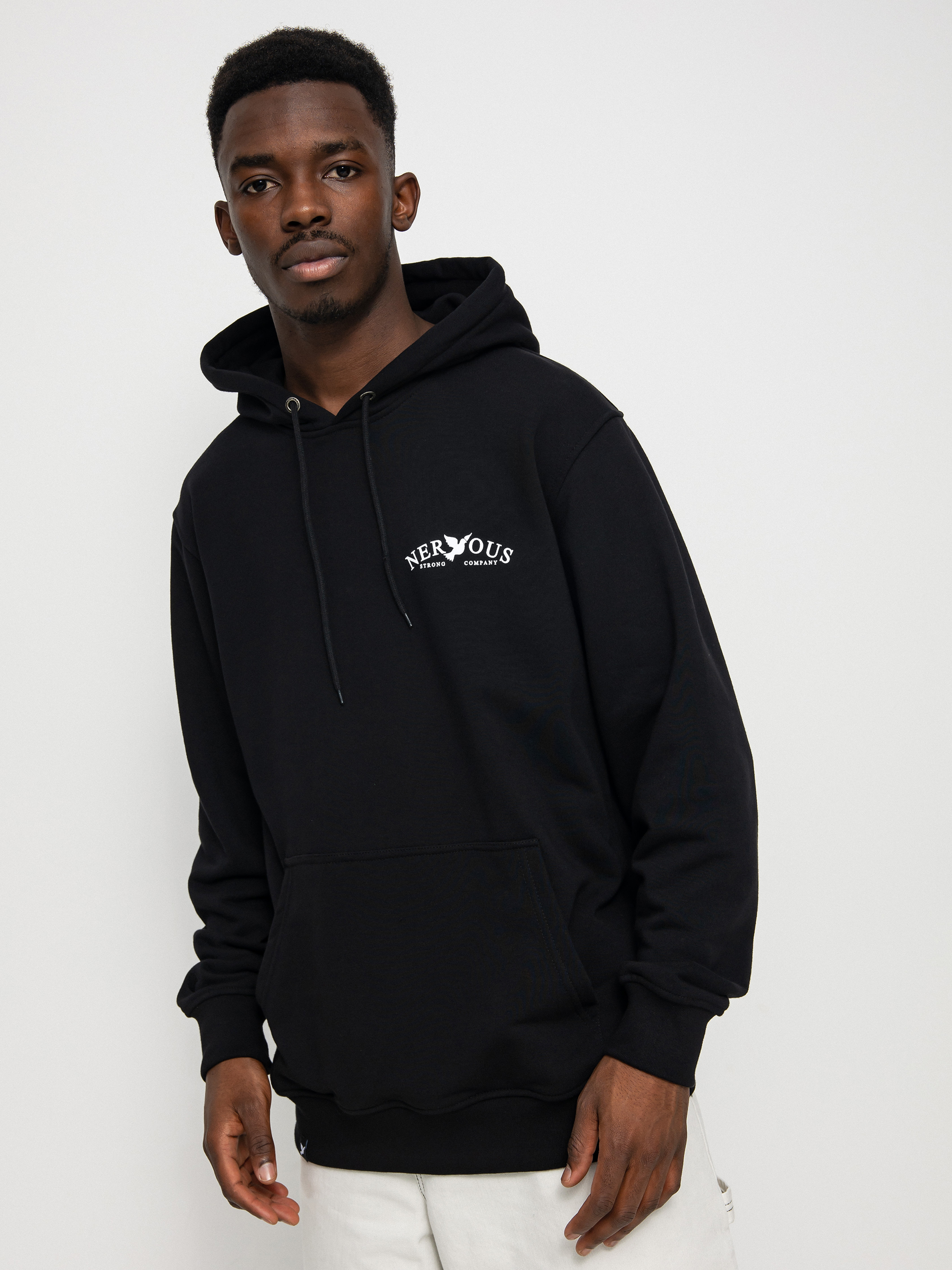 Bluza z kapturem Nervous Classic Arc HD (black)
