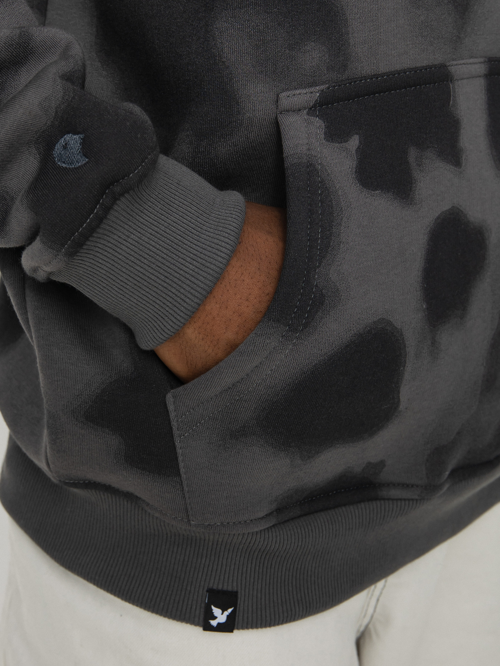 Bluza z kapturem Nervous Trippy HD (black)