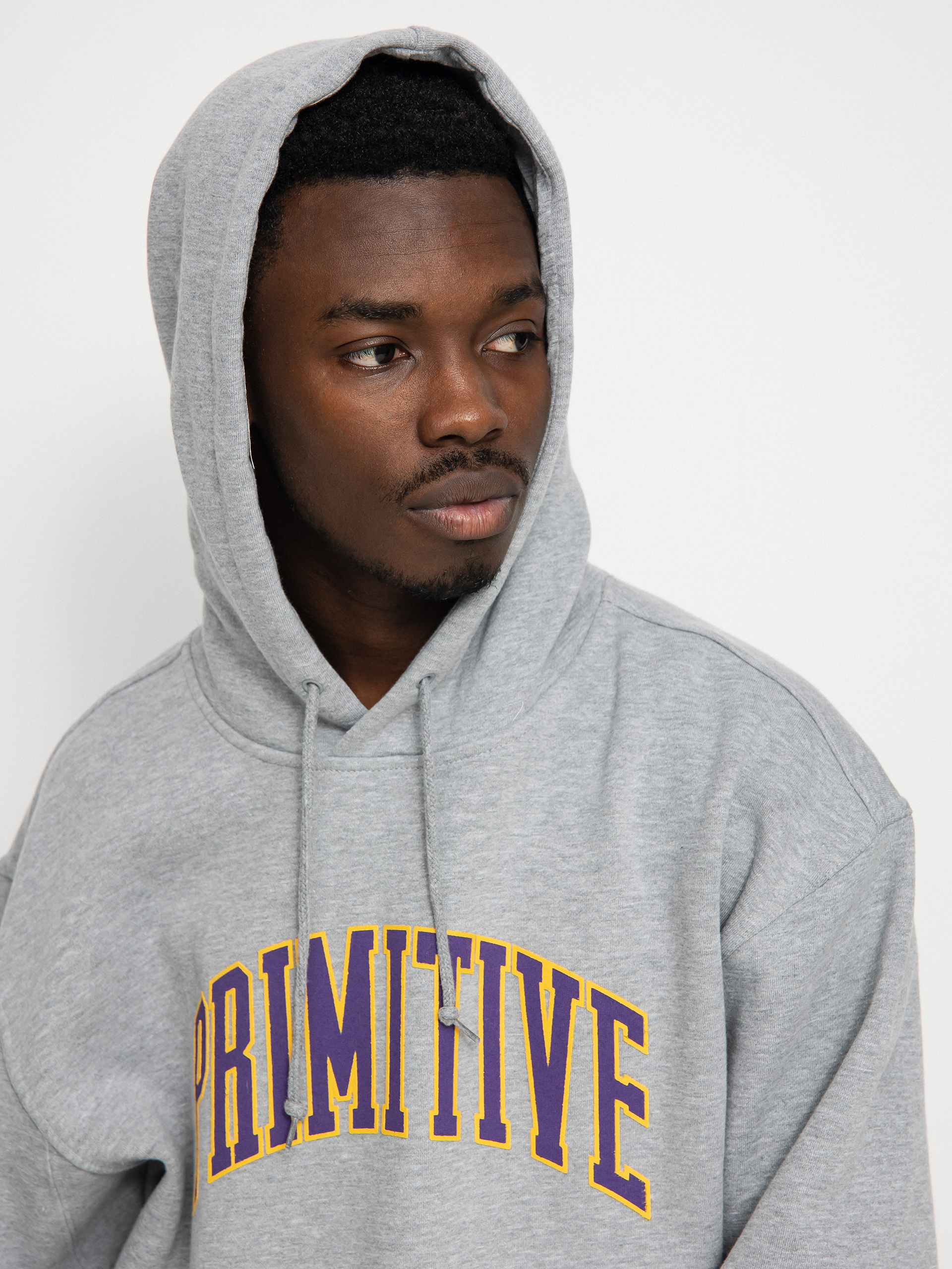 Bluza z kapturem Primitive Collegiate Arch HD (heather grey)