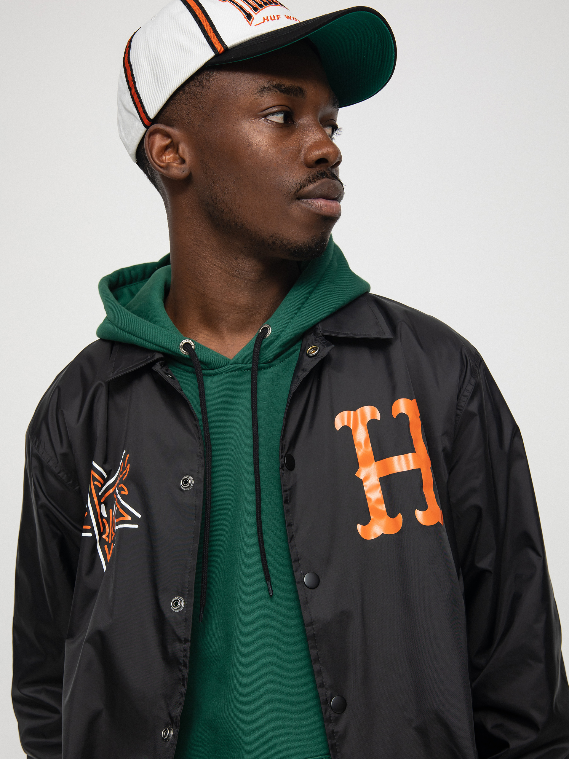 Kurtka HUF X Thrasher Split Coaches (black)