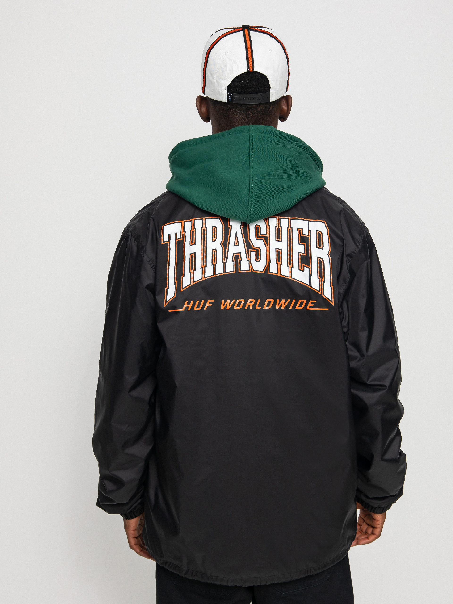 Kurtka HUF X Thrasher Split Coaches (black)