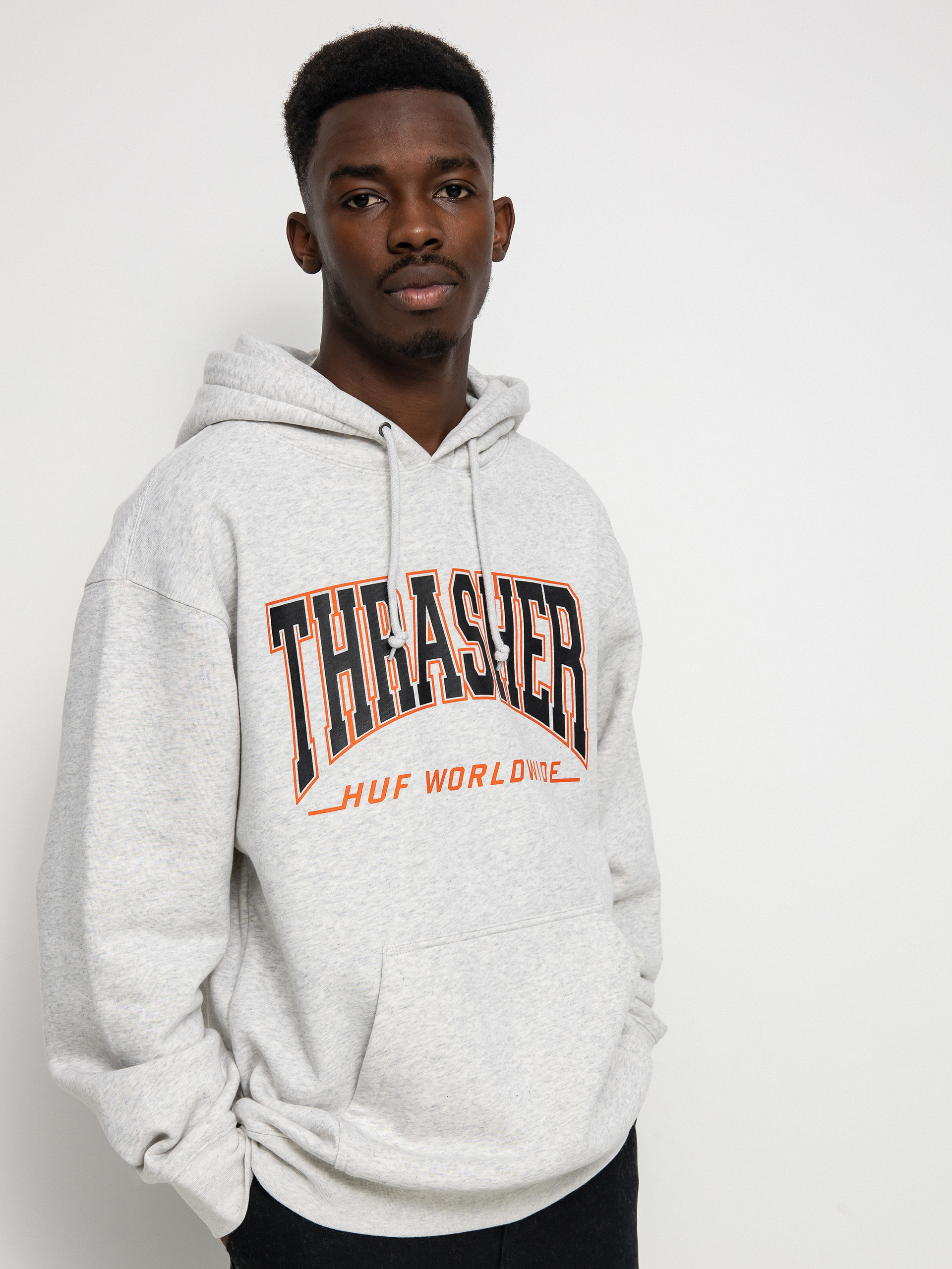 Bluza z kapturem HUF X Thrasher Bayview HD (athletic heather)
