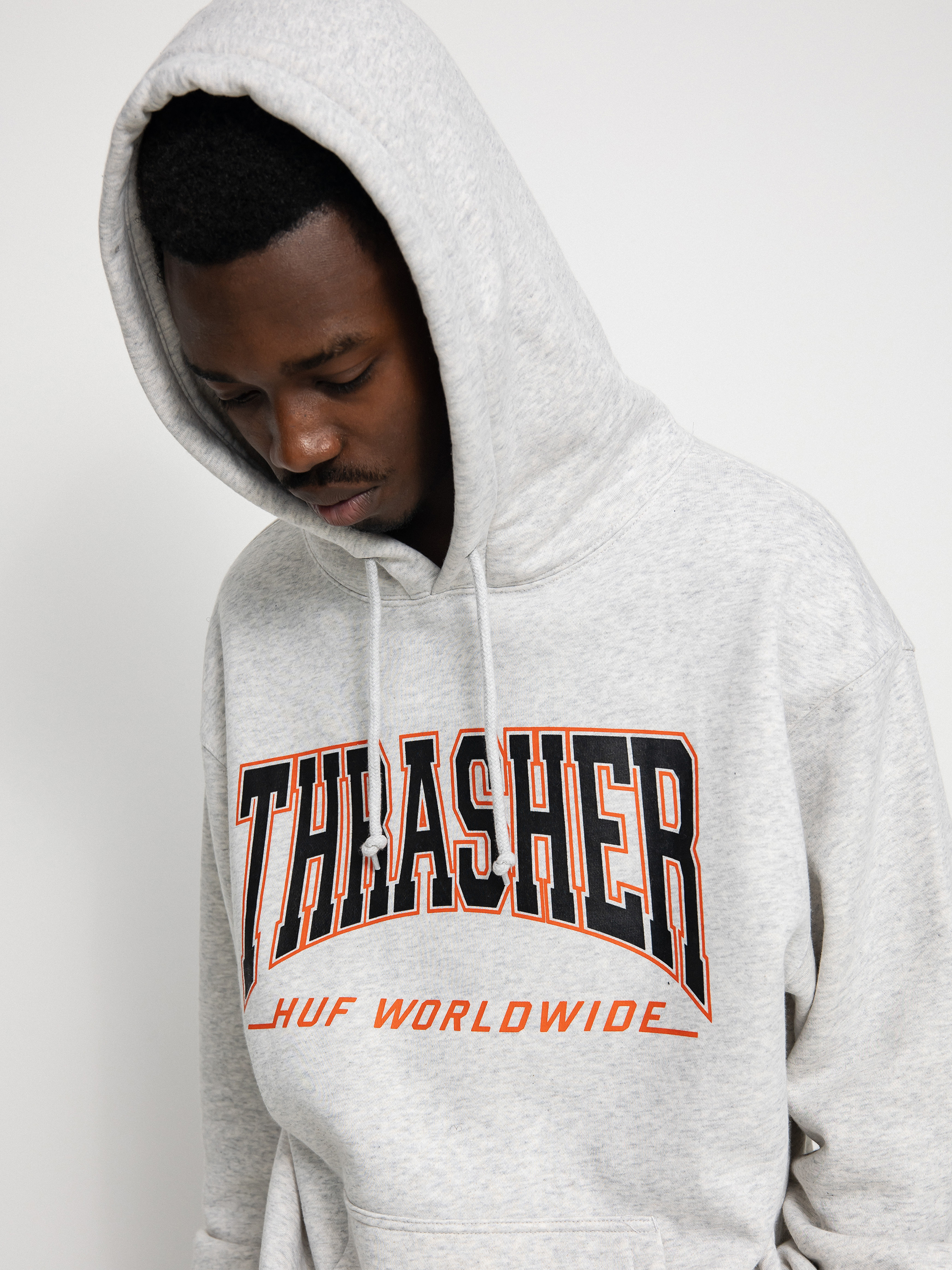 Bluza z kapturem HUF X Thrasher Bayview HD (athletic heather)