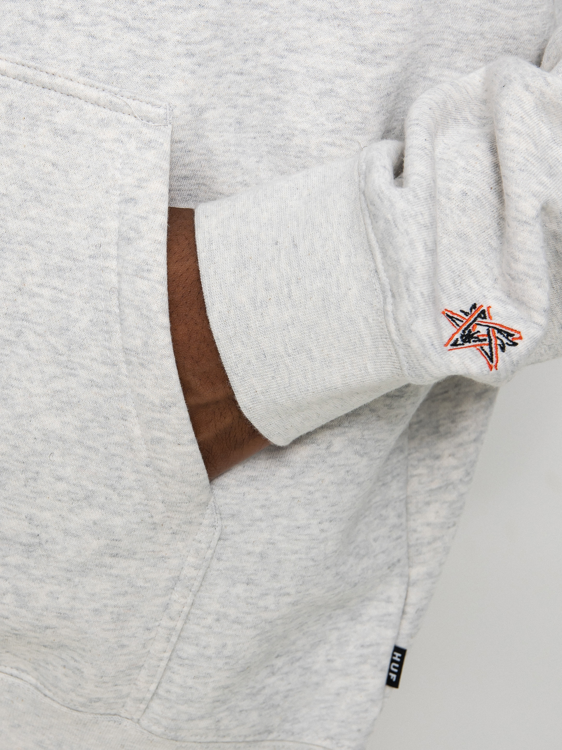 Bluza z kapturem HUF X Thrasher Bayview HD (athletic heather)