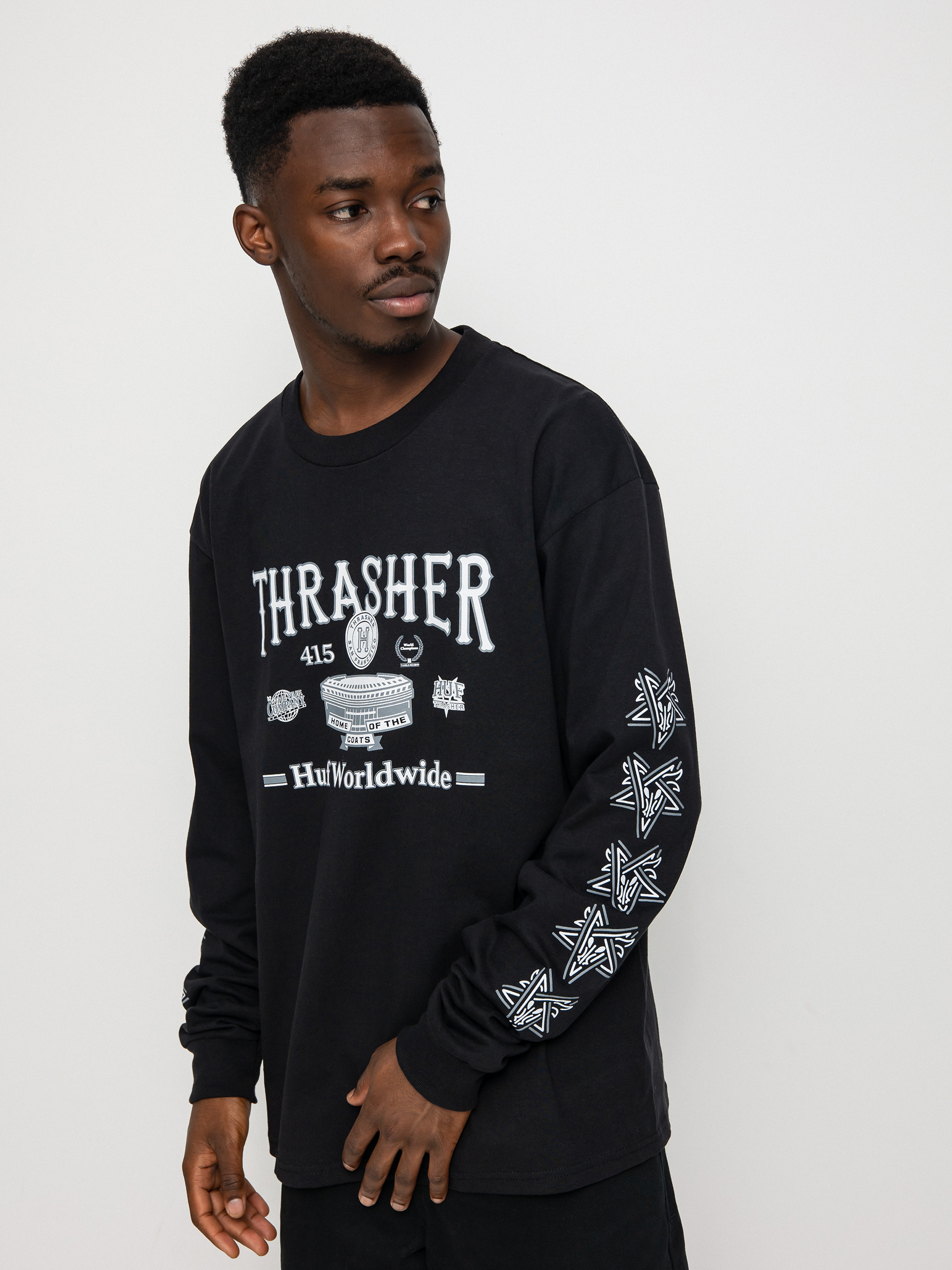 Longsleeve HUF X Thrasher Monteray (black)