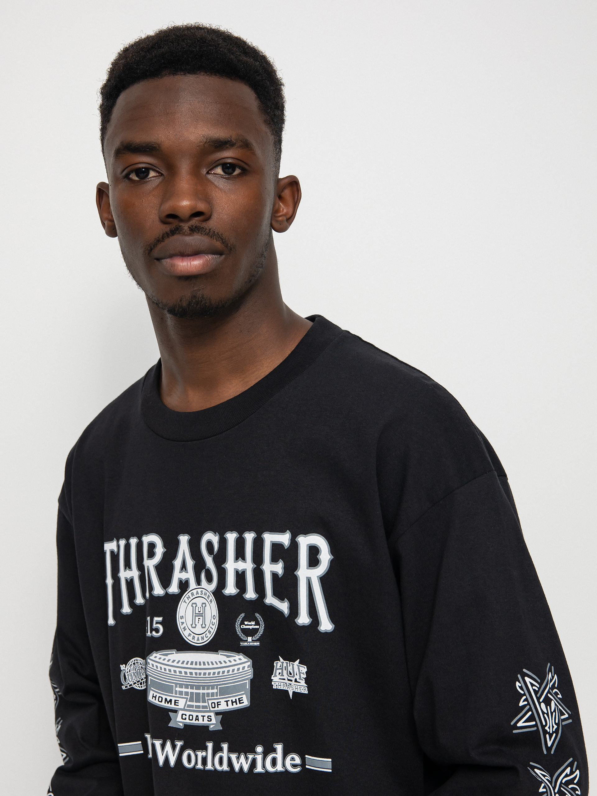 Longsleeve HUF X Thrasher Monteray (black)