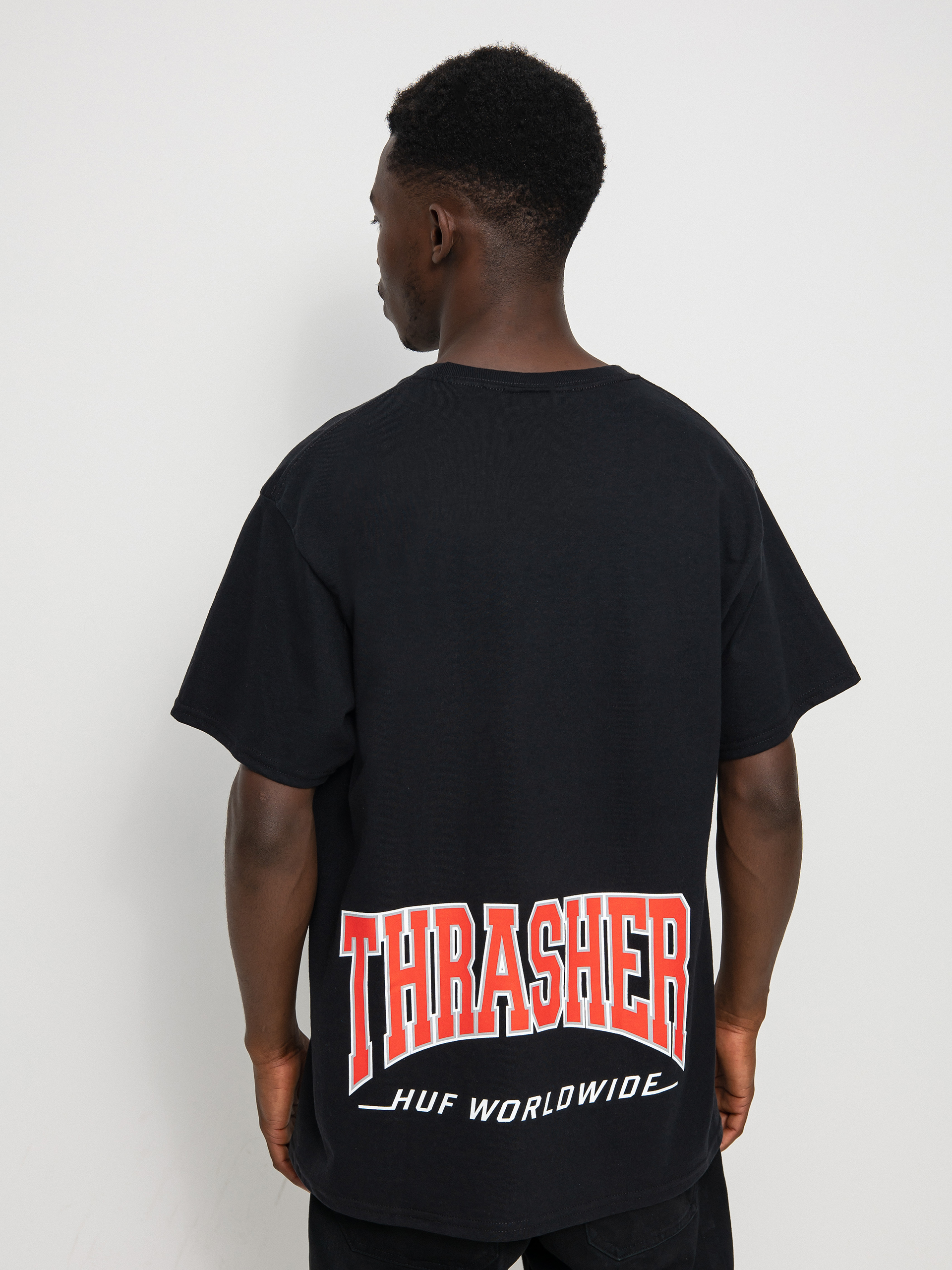 T-shirt HUF X Thrasher High Point (black)