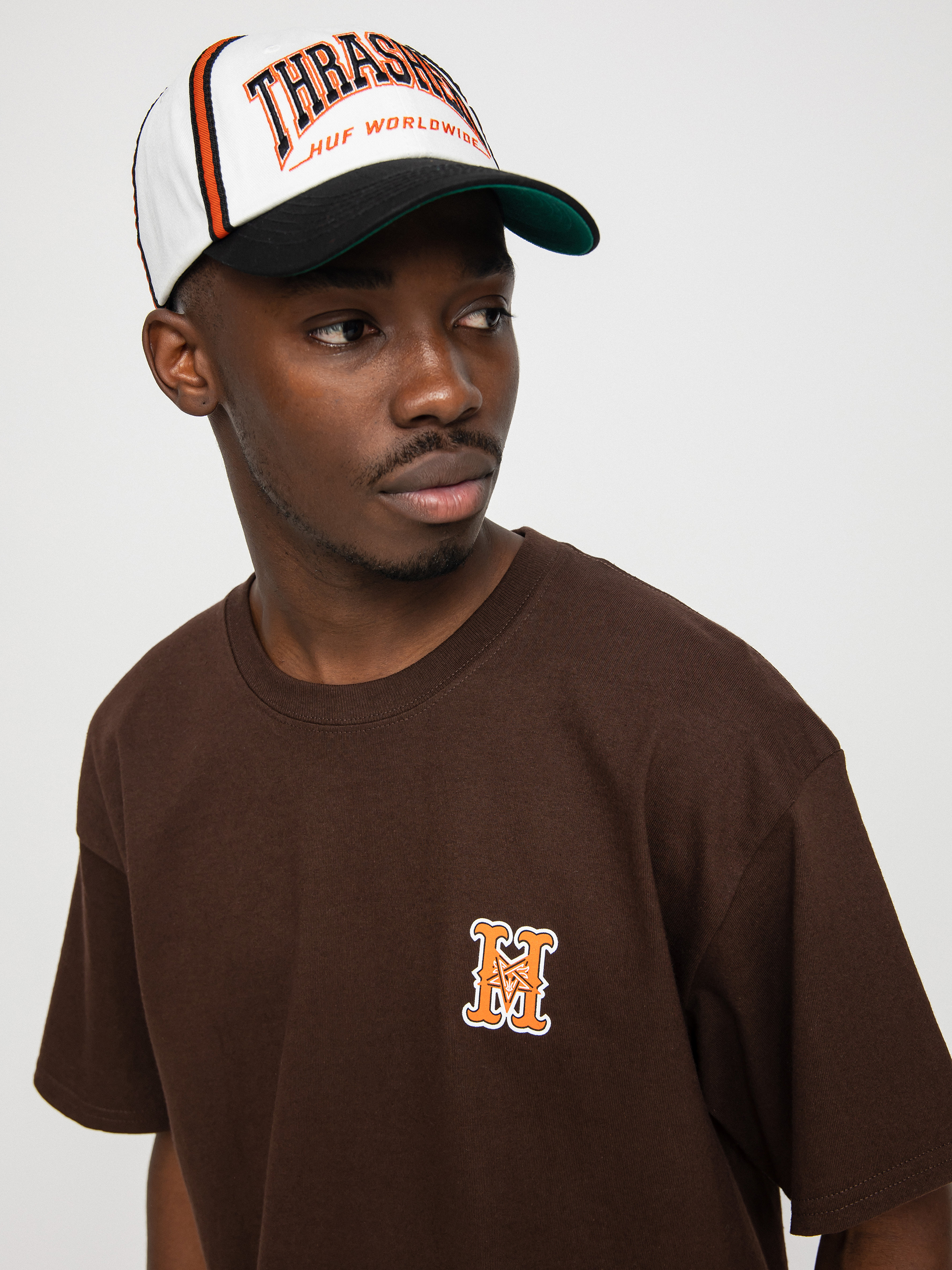 T-shirt HUF X Thrasher High Point (chocolate)