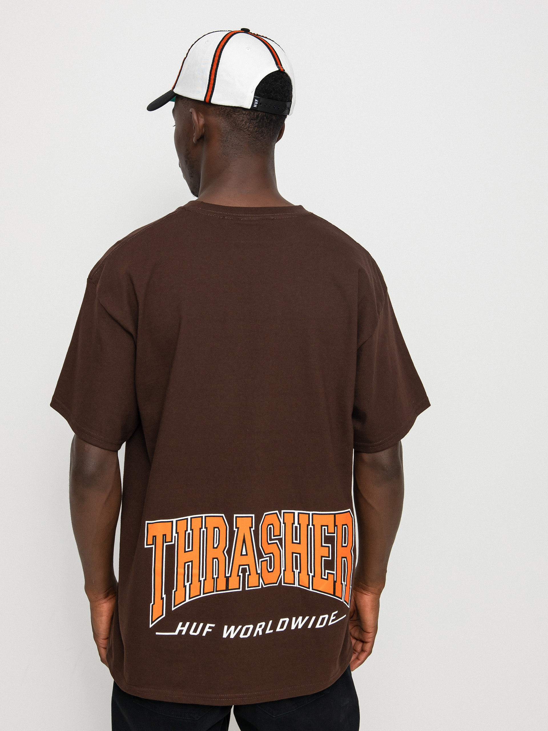 T-shirt HUF X Thrasher High Point (chocolate)