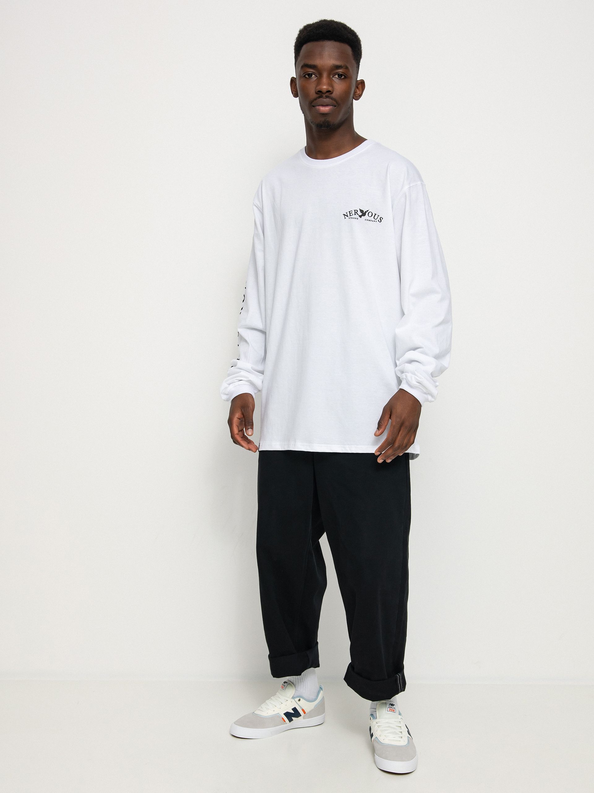 Longsleeve Nervous Classic Arc (white)
