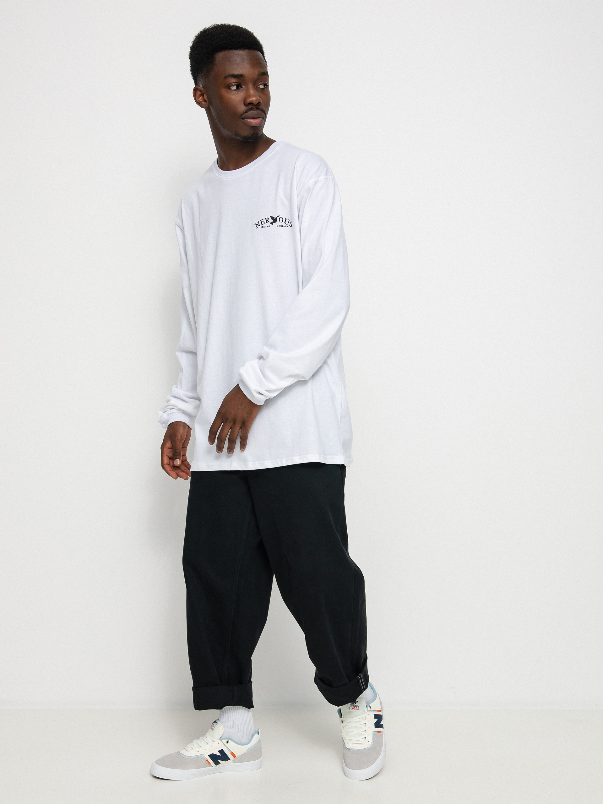 Longsleeve Nervous Classic Arc (white)