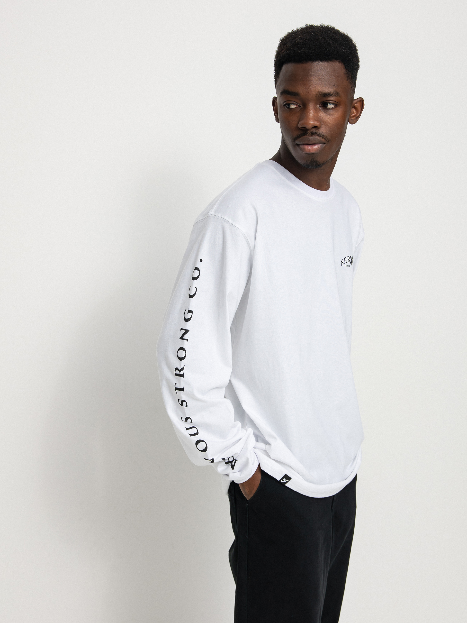 Longsleeve Nervous Classic Arc (white)