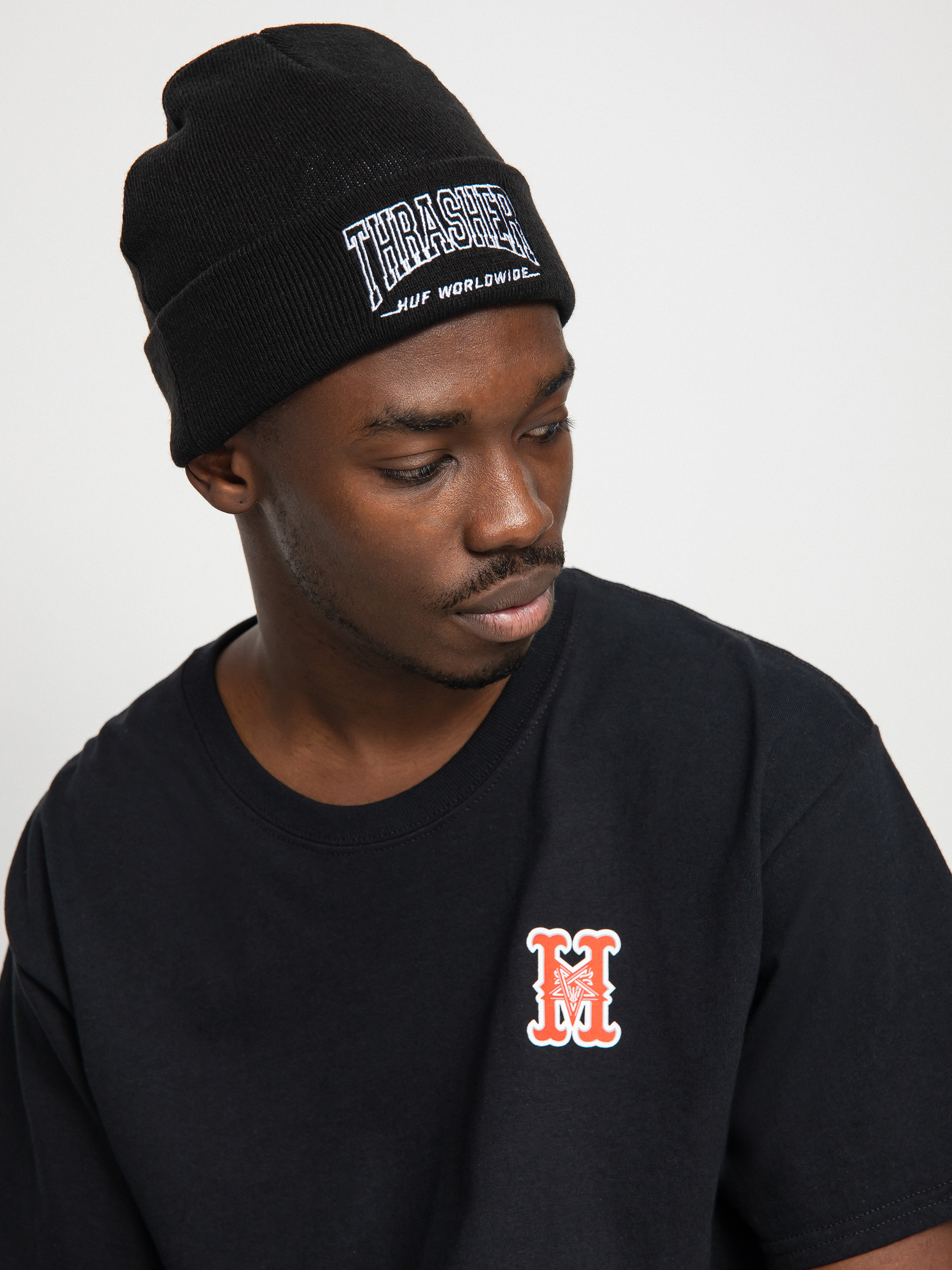 Czapka zimowa HUF X Thrasher Field Crew (black)