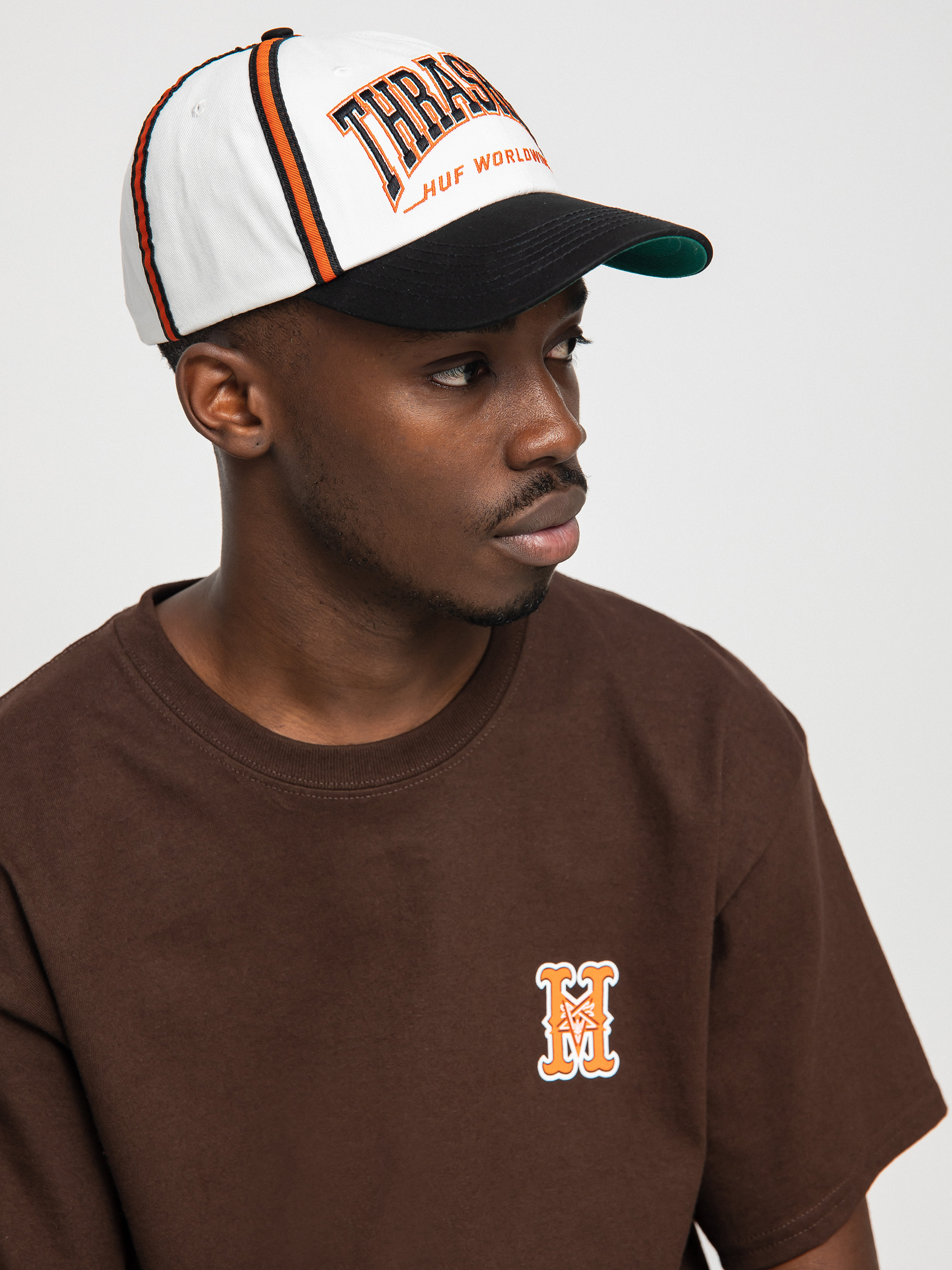 Czapka z daszkiem HUF X Thrasher Center Field (natural)