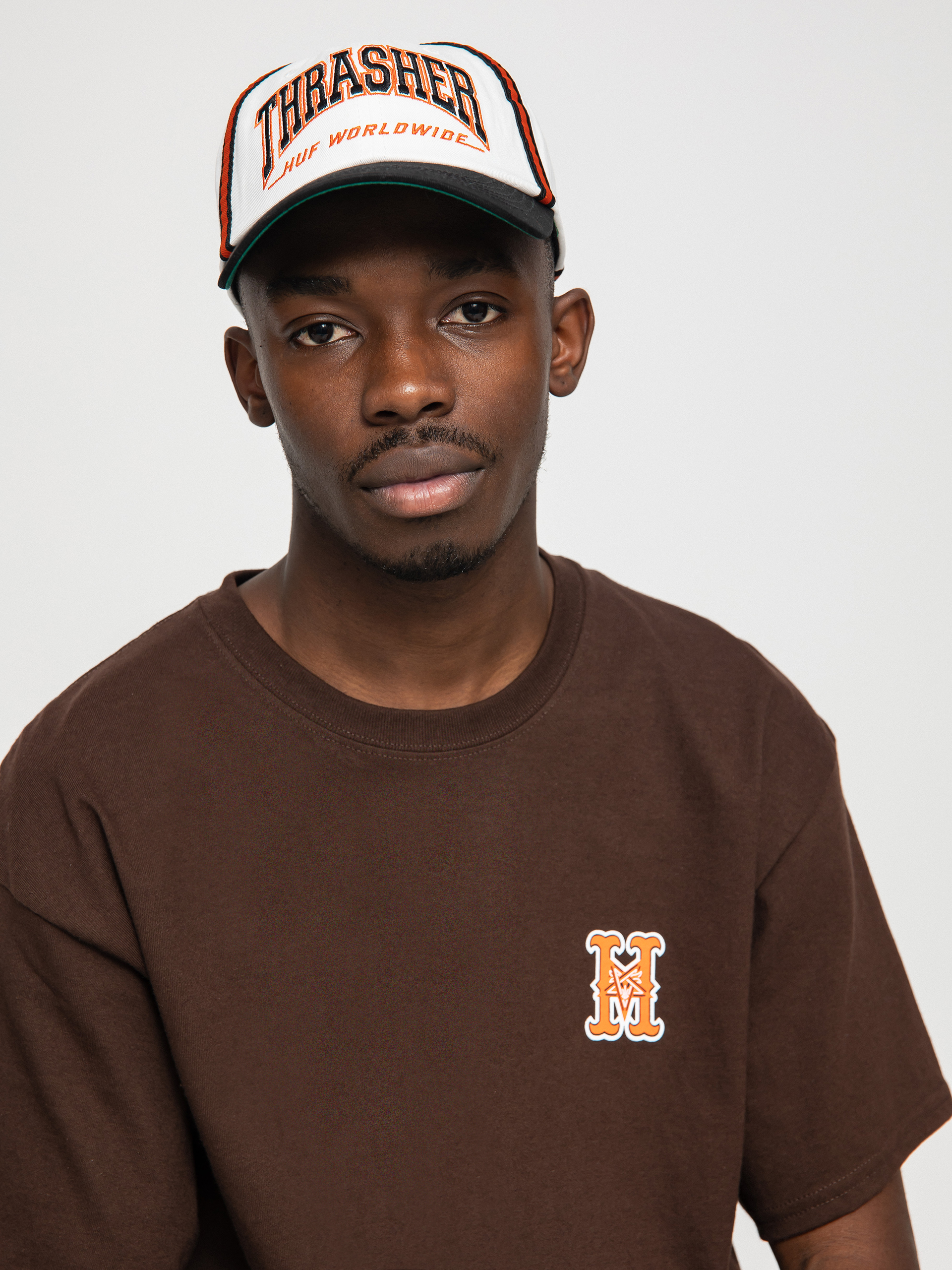 Czapka z daszkiem HUF X Thrasher Center Field (natural)