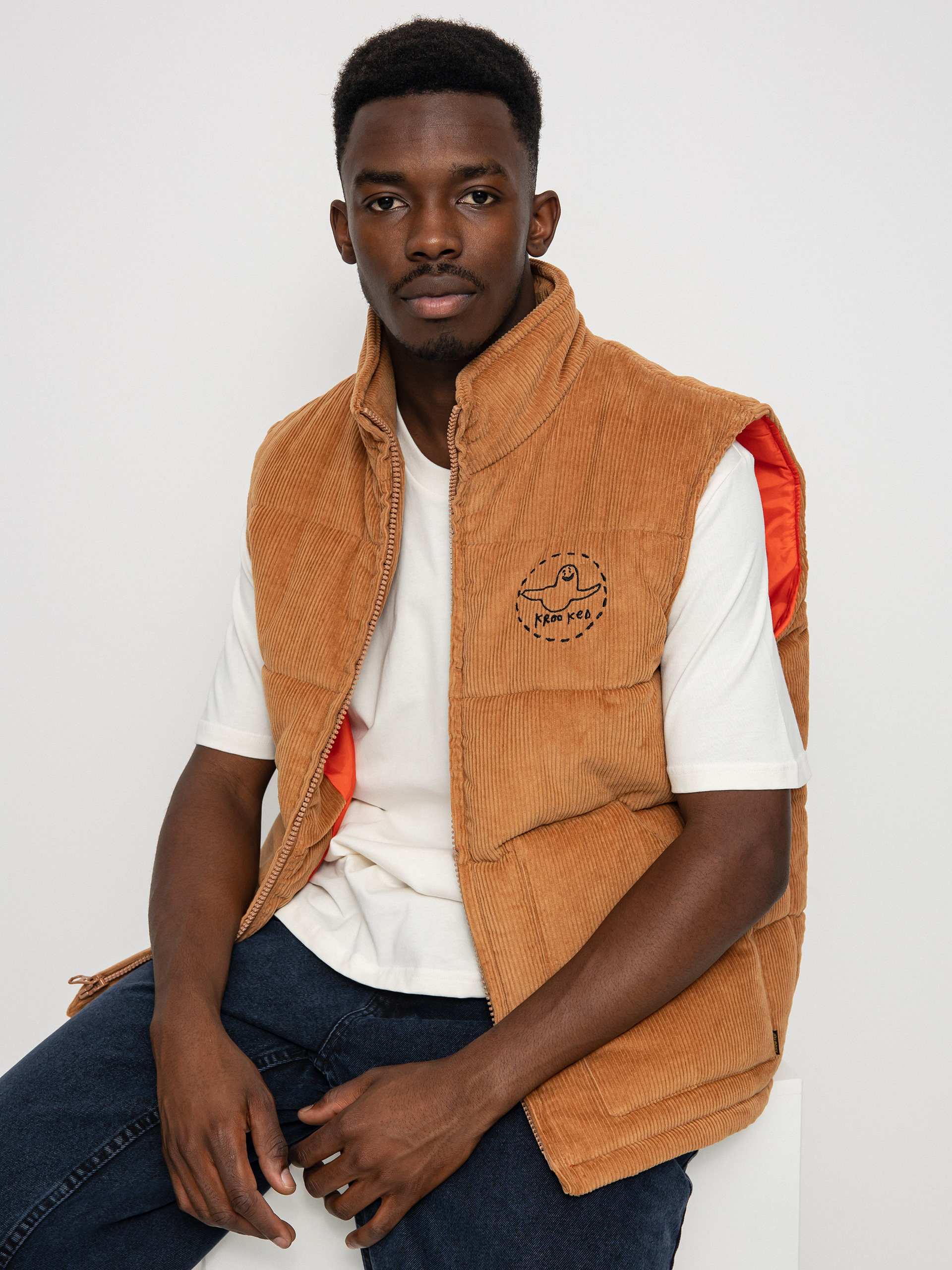 Kamizelka Krooked Trinity Smile (khaki)