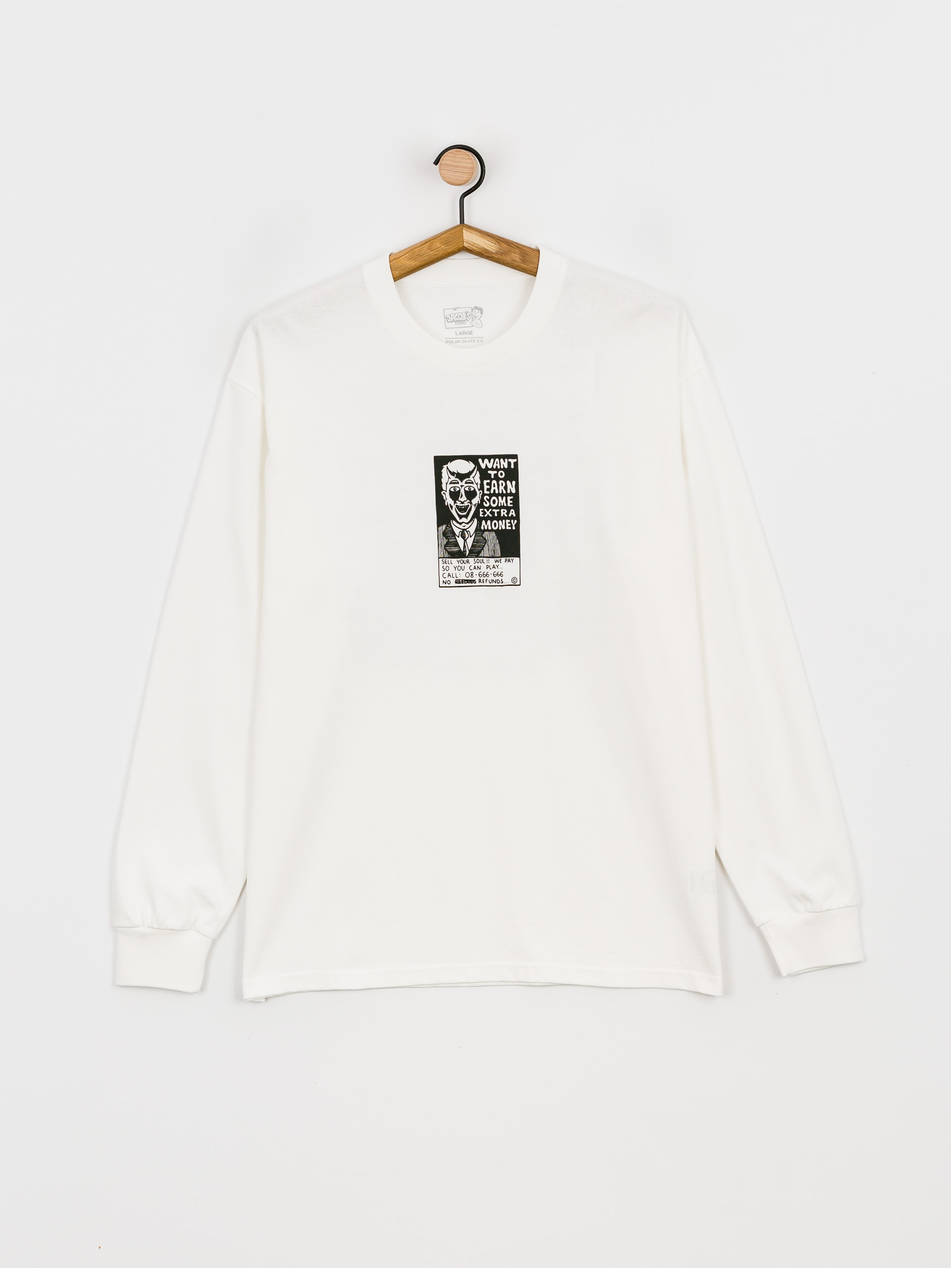 Longsleeve Polar Skate Classifieds (white)