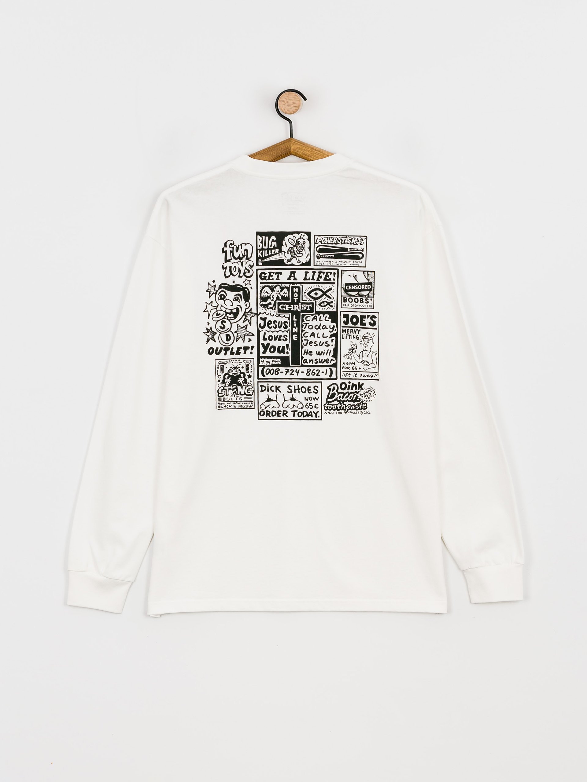 Longsleeve Polar Skate Classifieds (white)