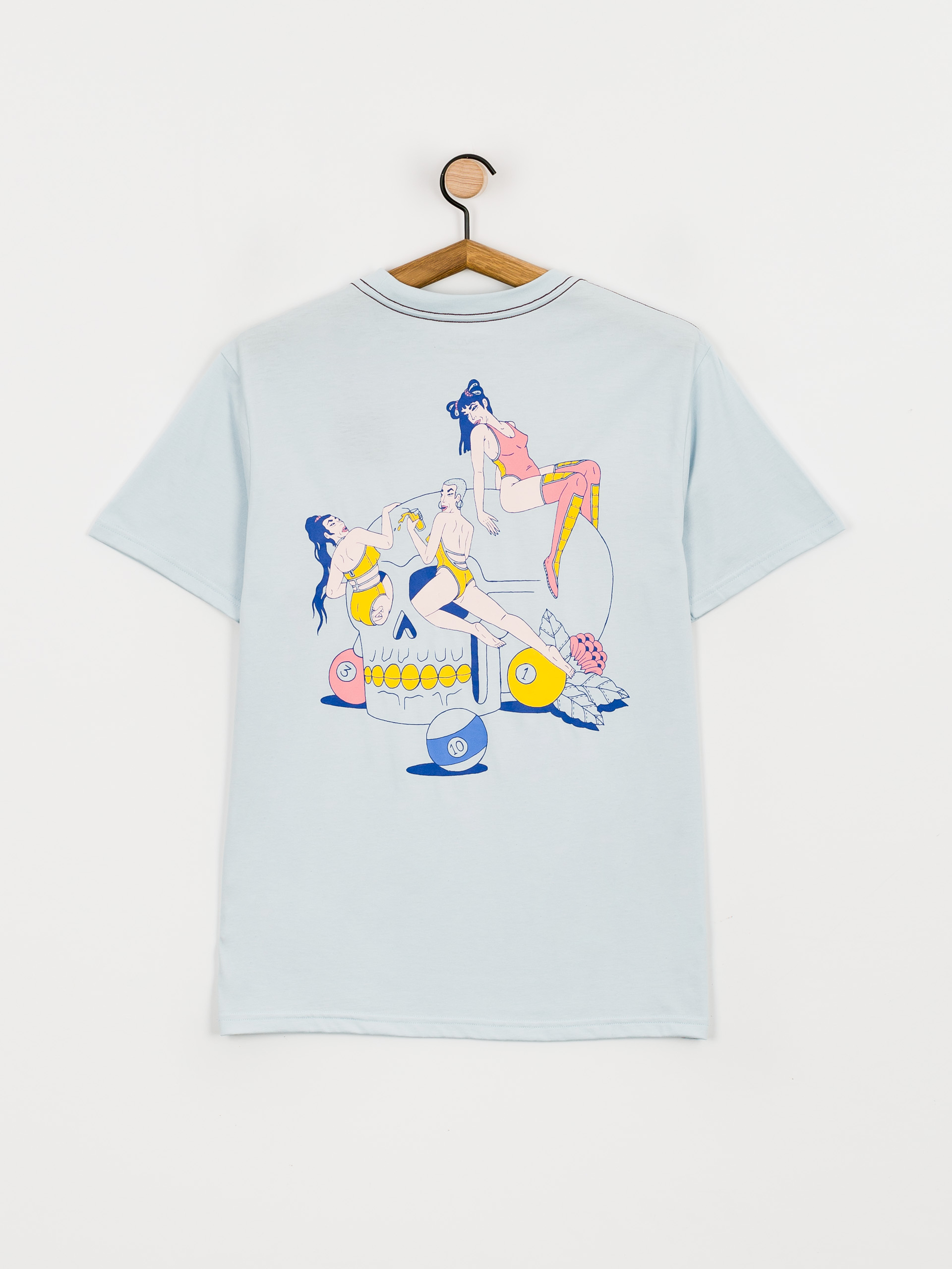 T-shirt RVCA Skull Club (sky)