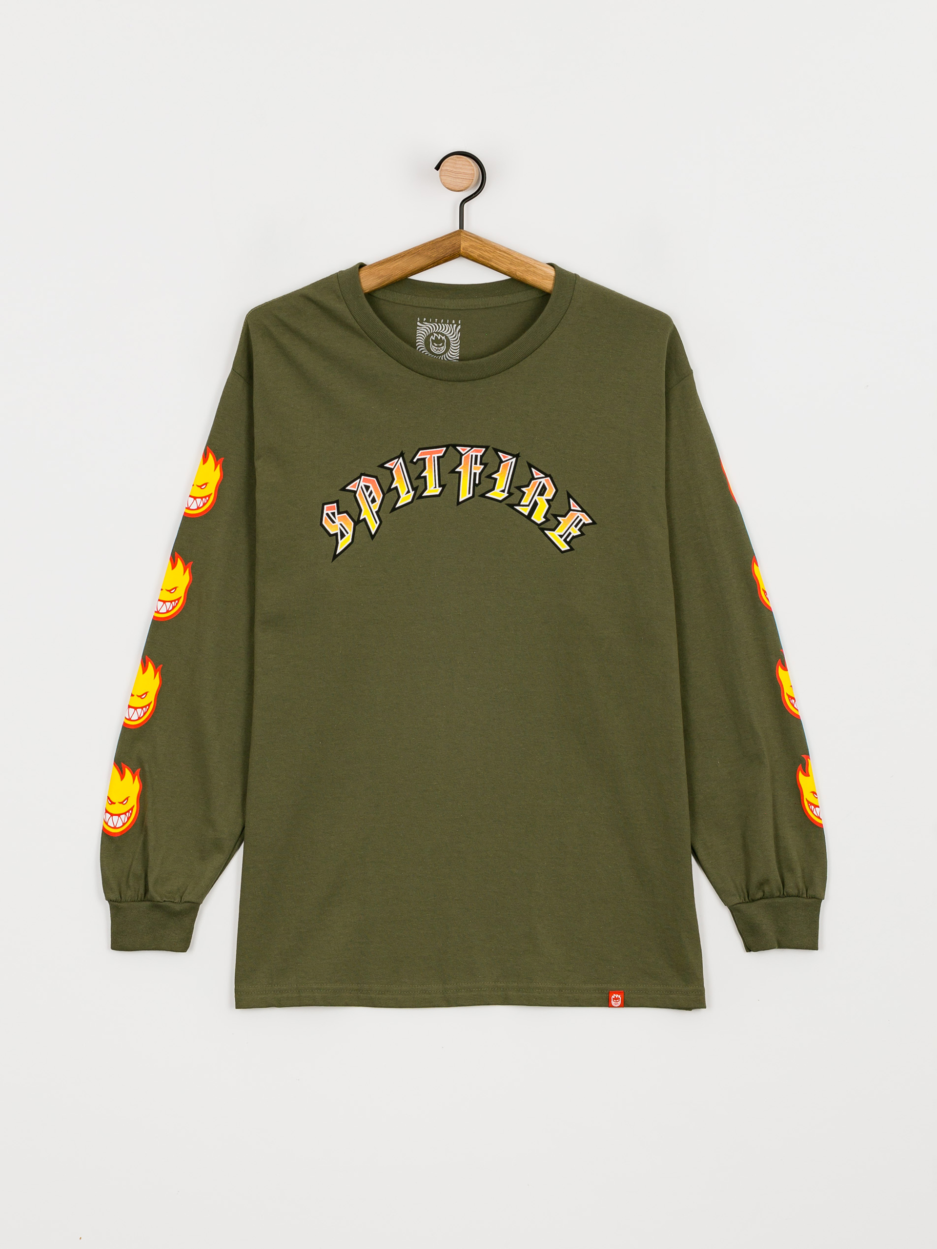 Longsleeve Spitfire Old Bghd Fl (silver/green)