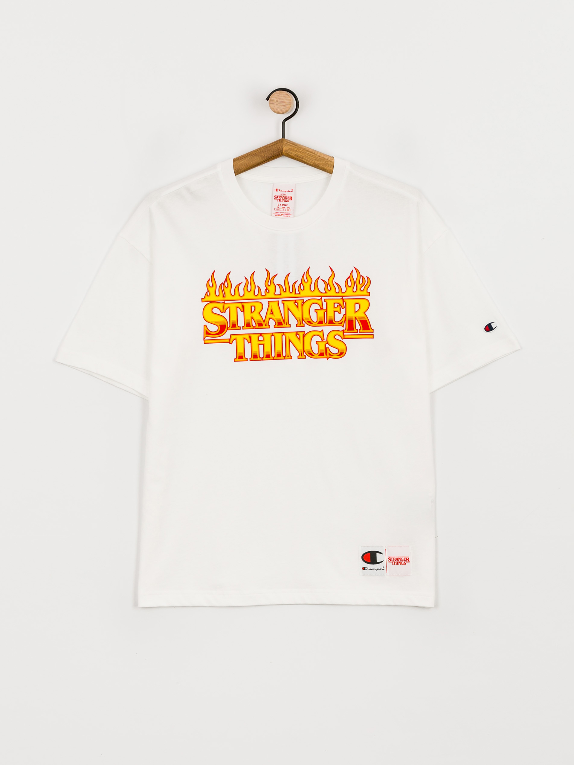 T-shirt Champion X Stranger Things Crewneck T-Shirt 217791 (wht)