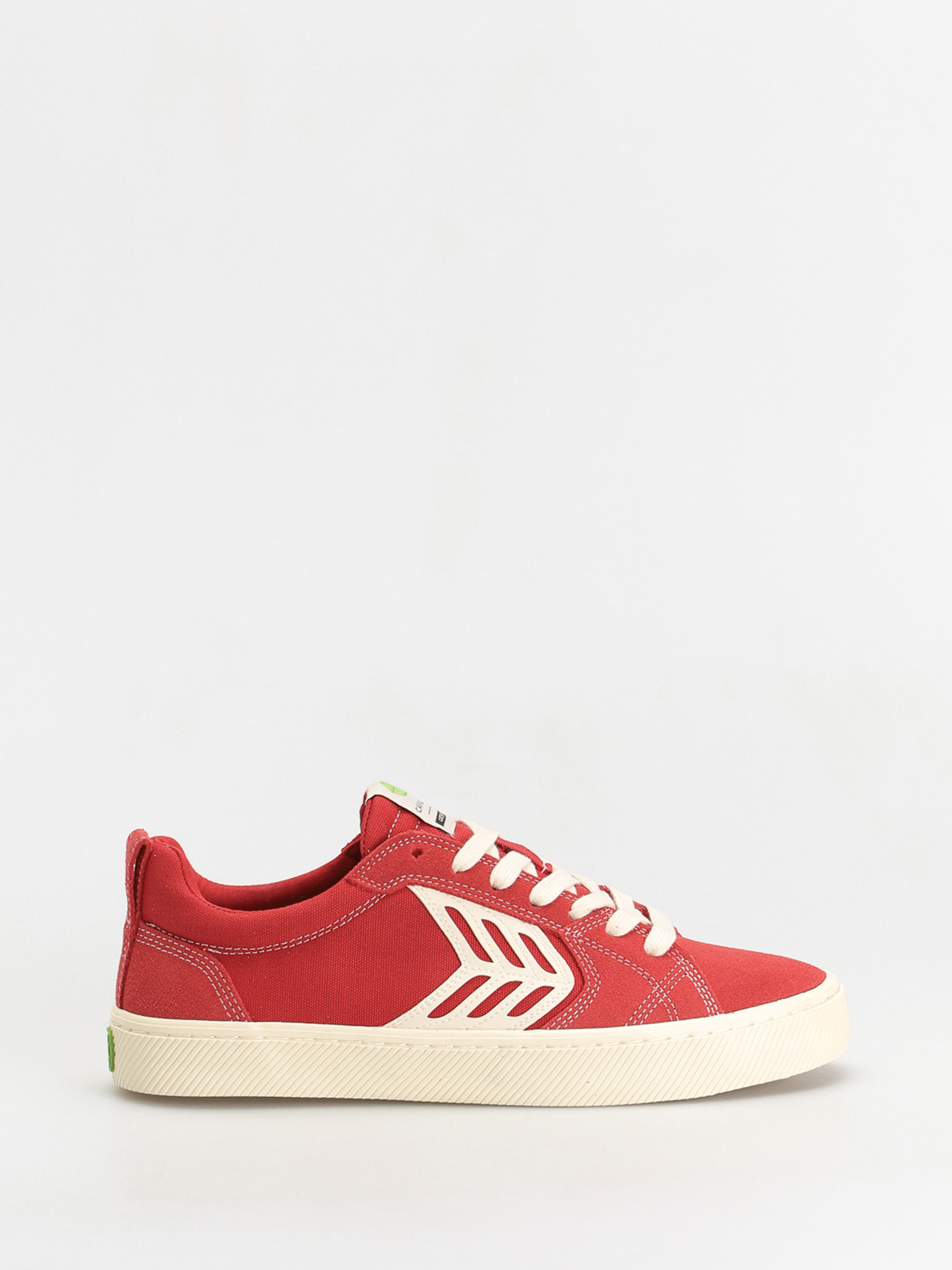 Buty Cariuma Catiba Pro (samba red suede and canvas contrast thread ivory logo)