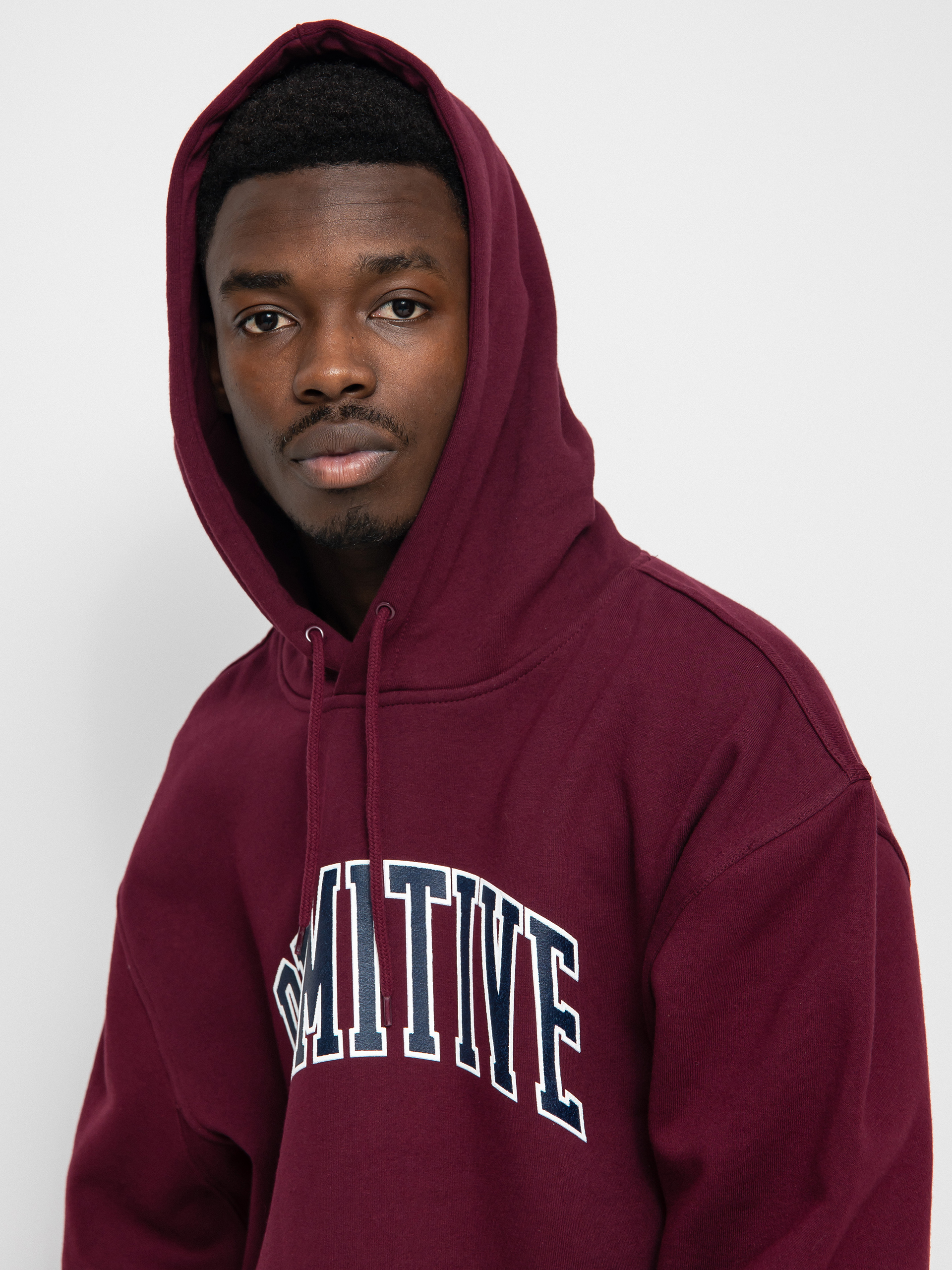 Bluza z kapturem Primitive Collegiate Arch HD (burgundy)