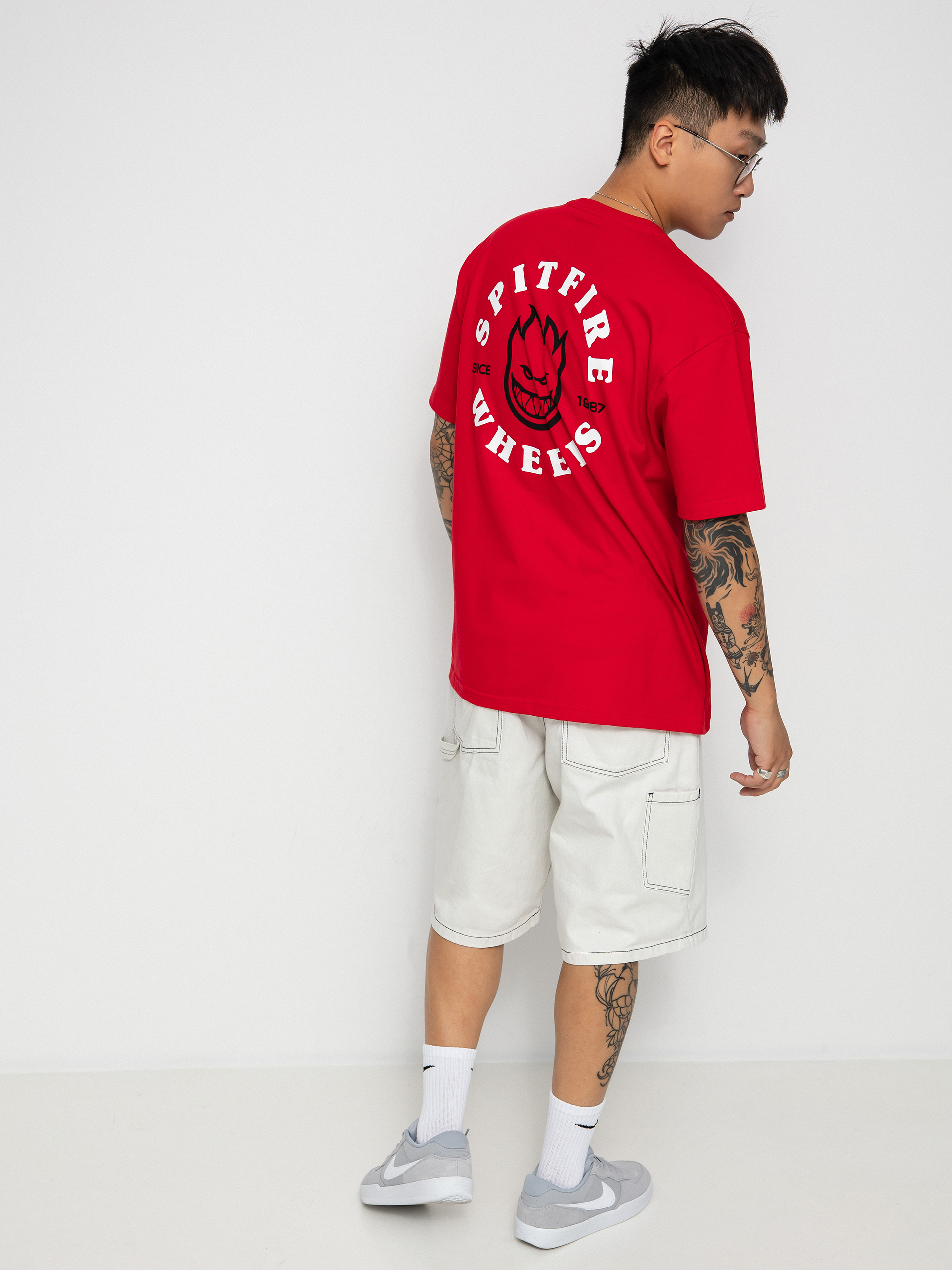 T-shirt Spitfire Bghd Clsc (red/white)