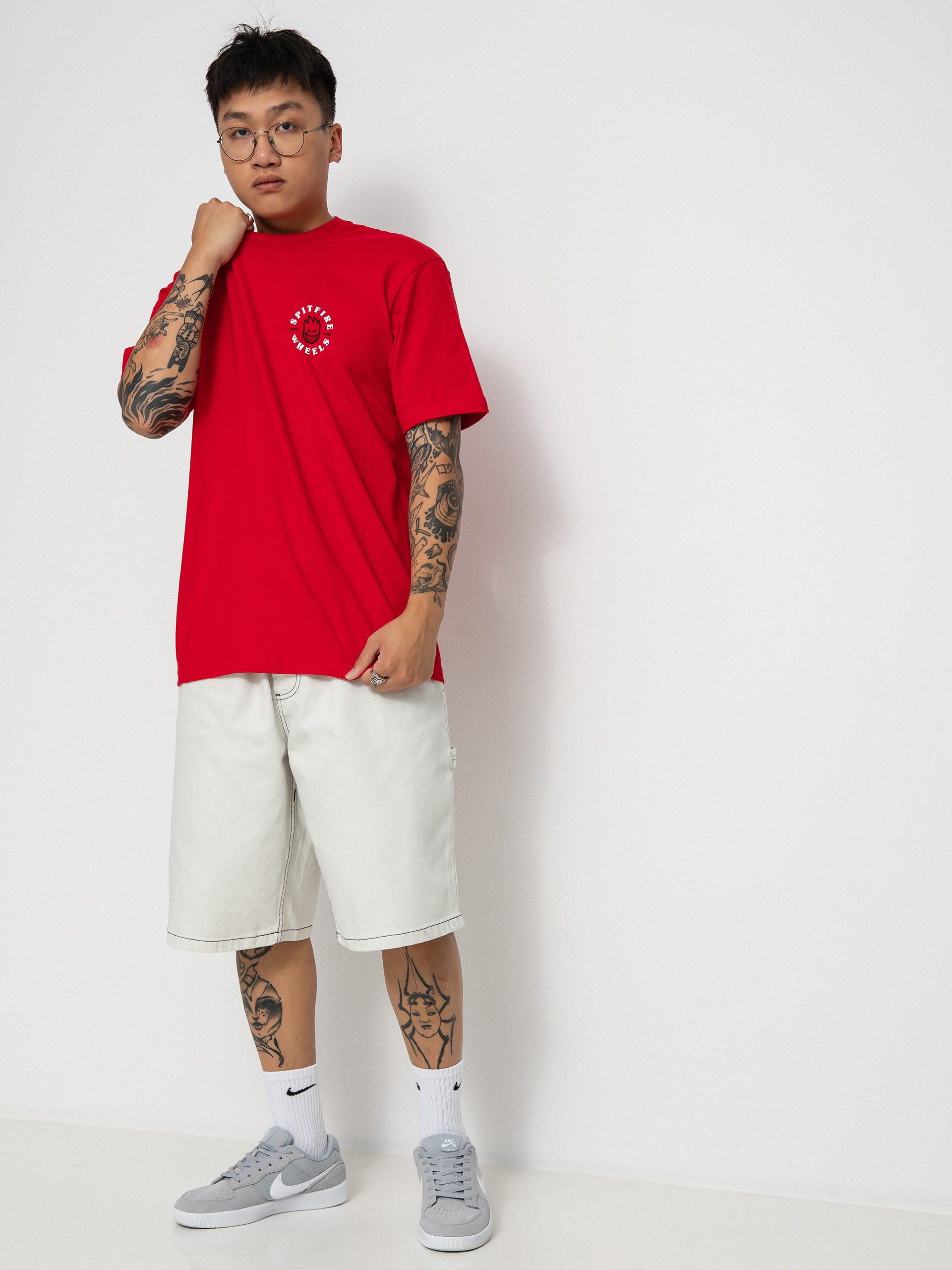 T-shirt Spitfire Bghd Clsc (red/white)