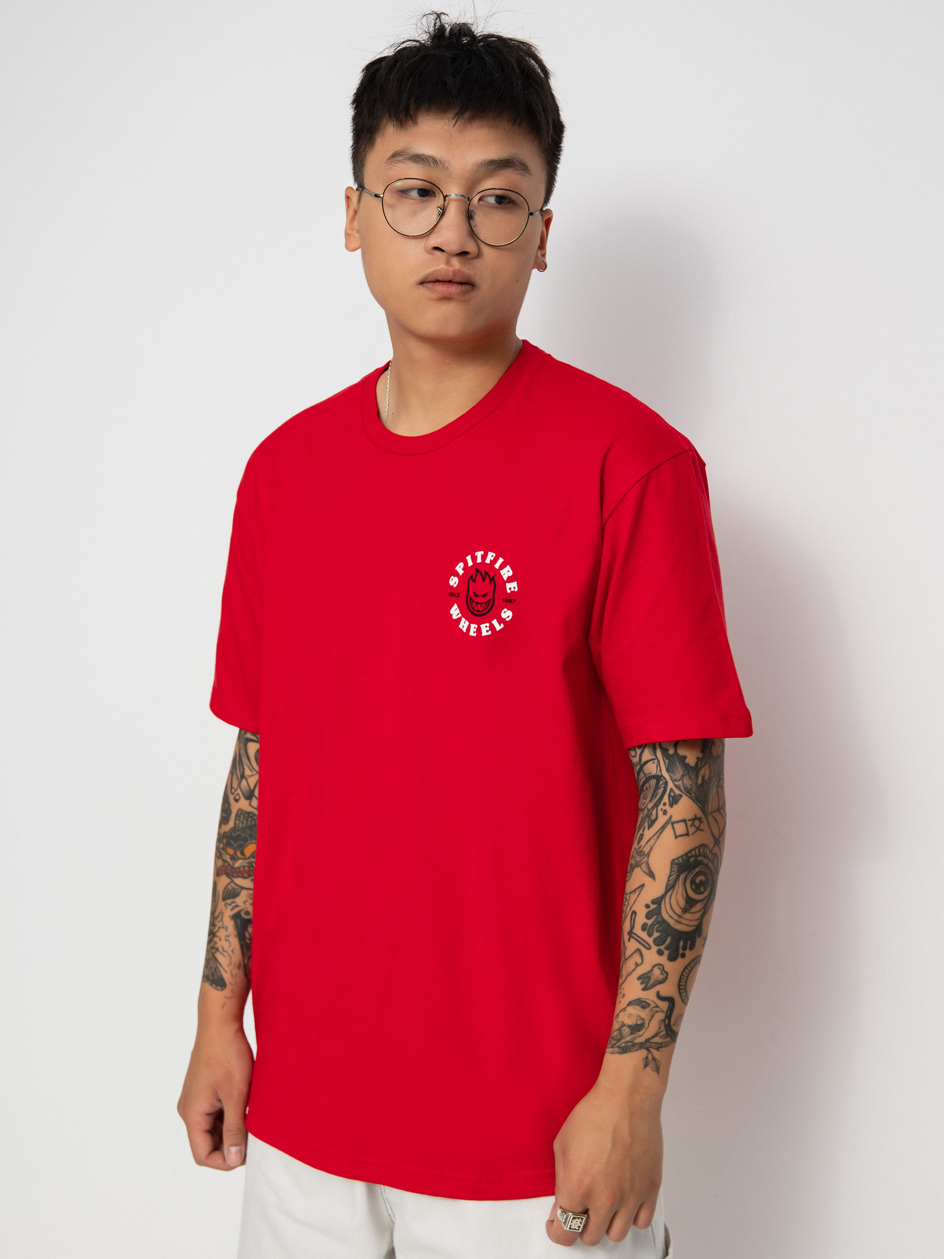 T-shirt Spitfire Bghd Clsc (red/white)
