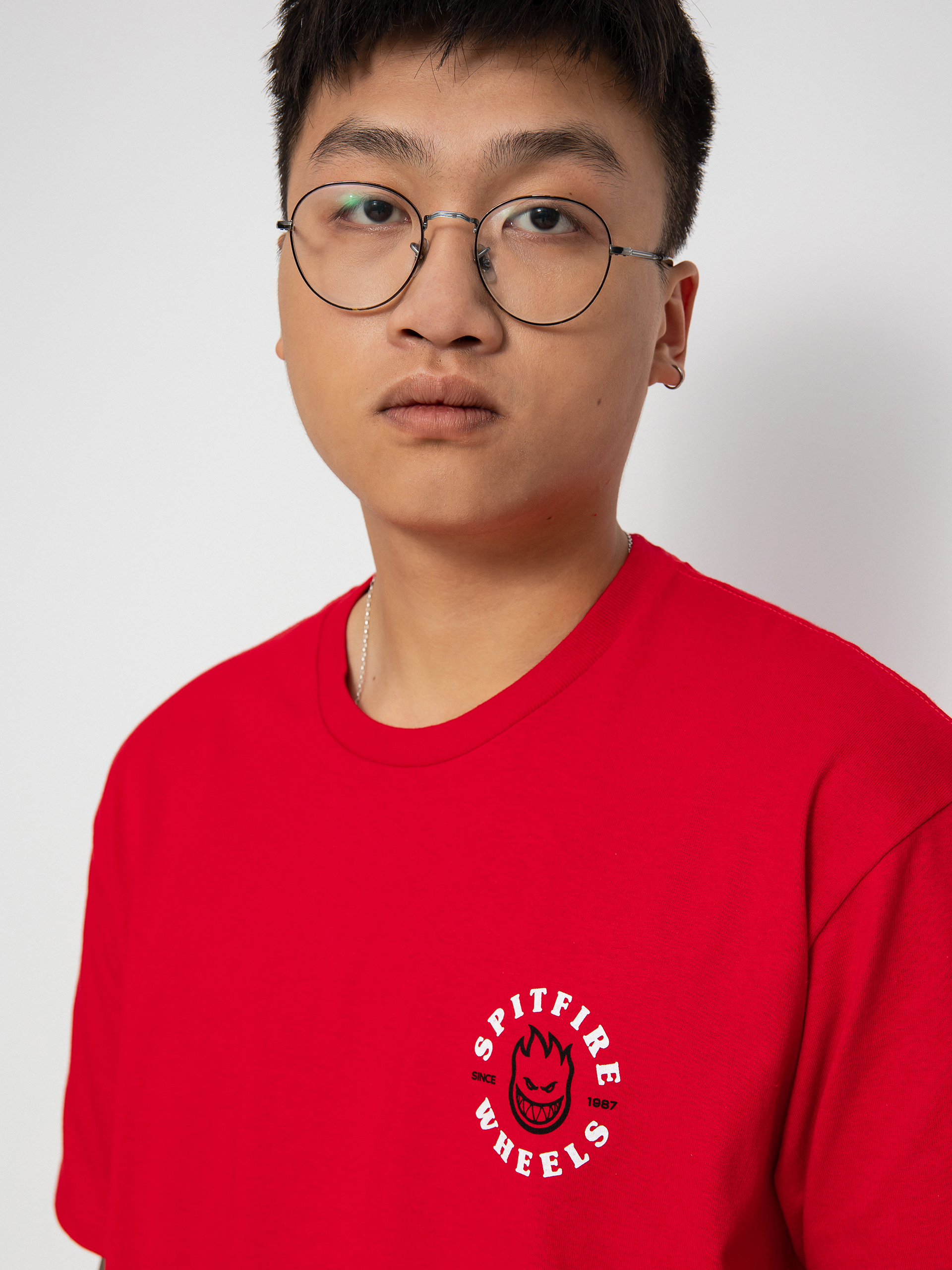 T-shirt Spitfire Bghd Clsc (red/white)