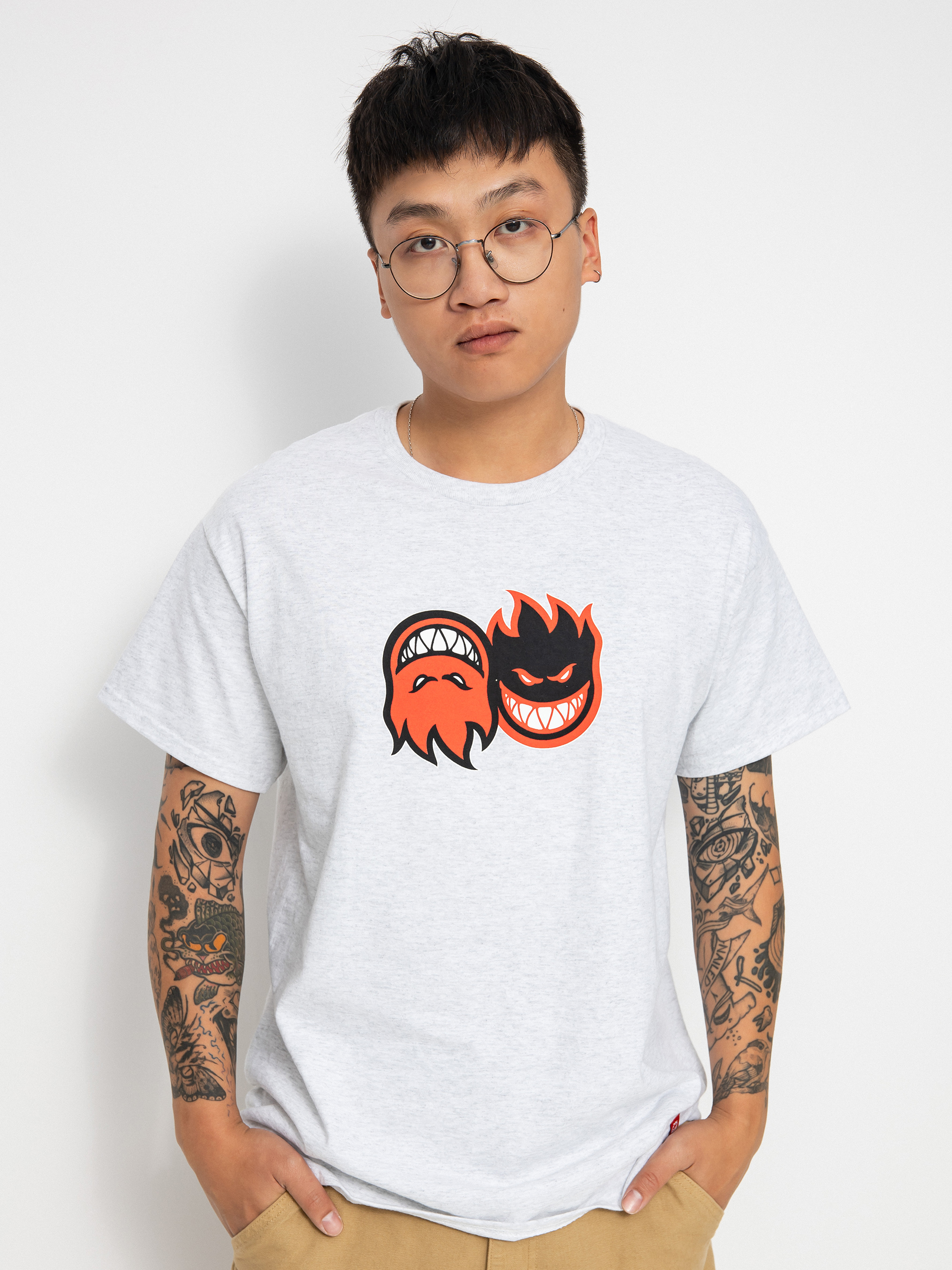 T-shirt Spitfire Eternal (ash/red)