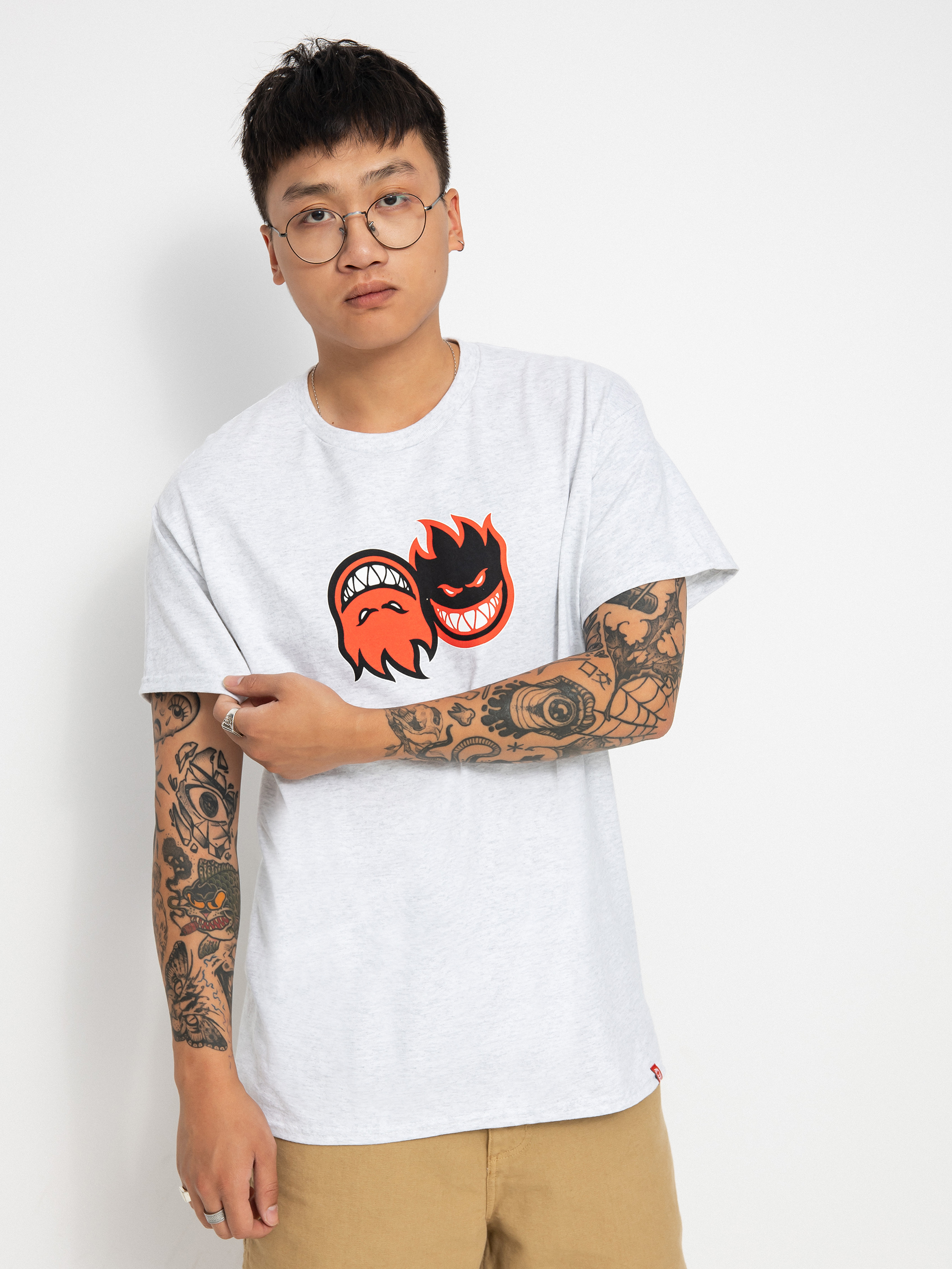 T-shirt Spitfire Eternal (ash/red)