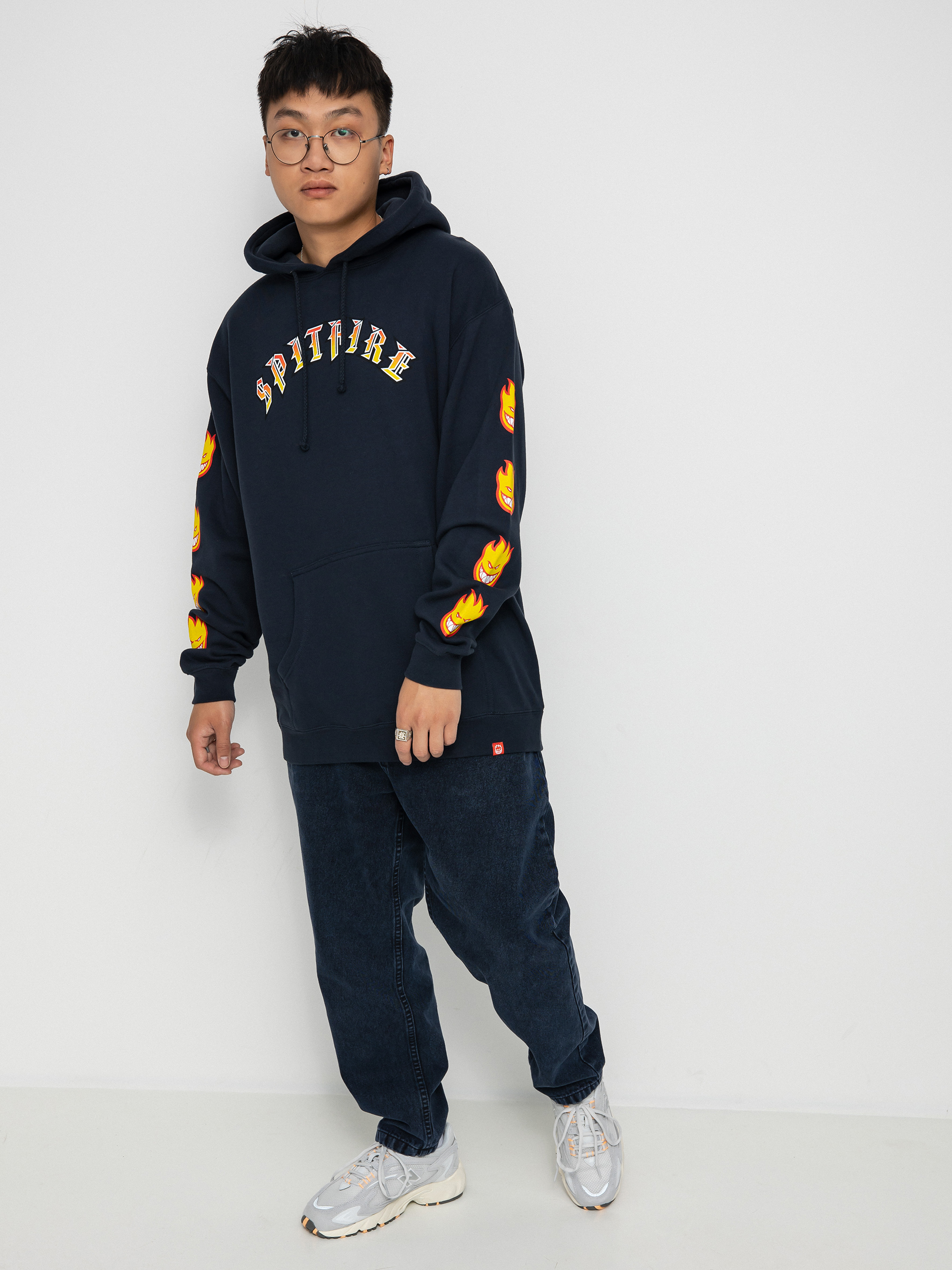 Bluza z kapturem Spitfire Old E Bghd Fil HD (navy)