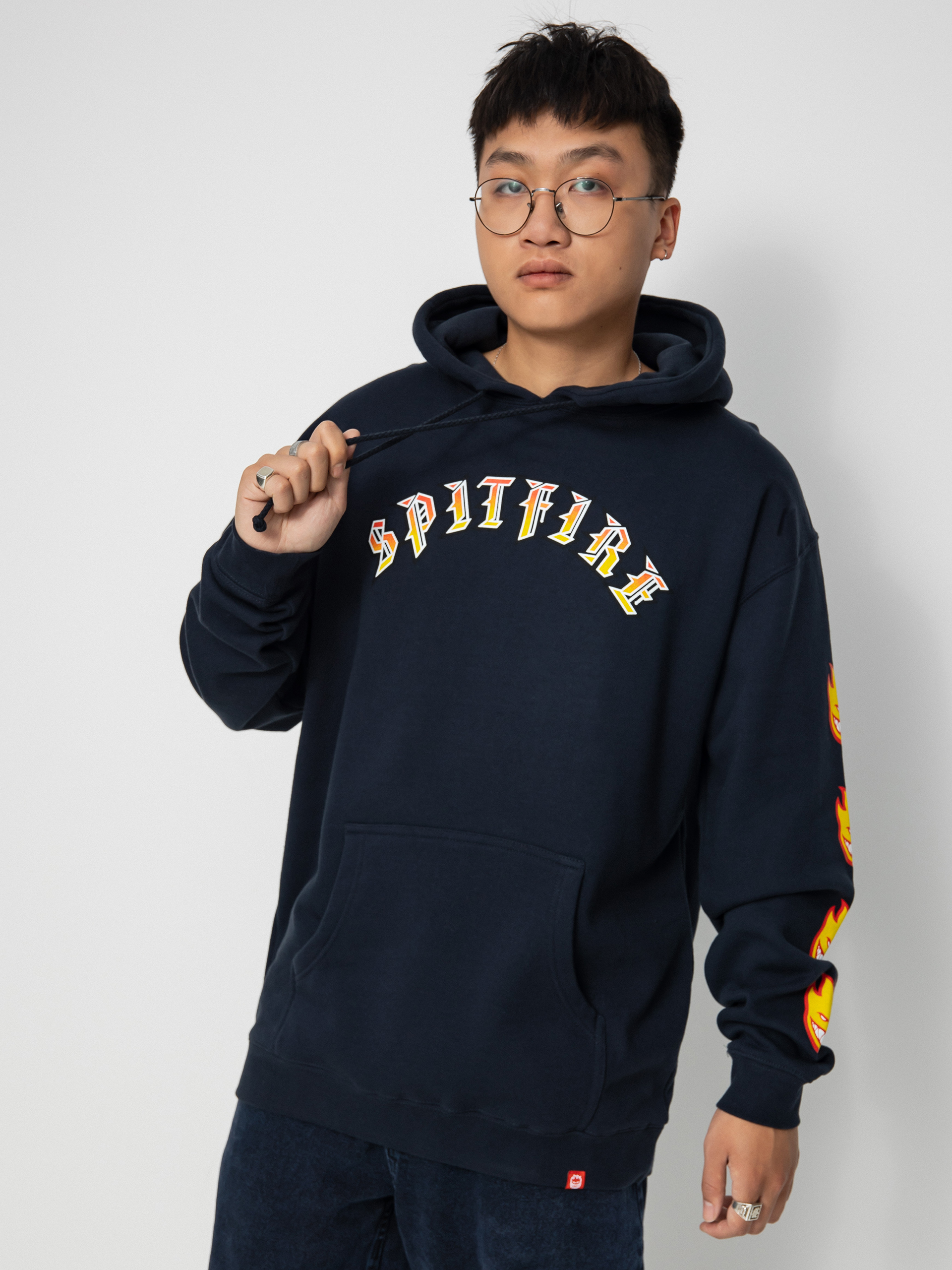 Bluza z kapturem Spitfire Old E Bghd Fil HD (navy)