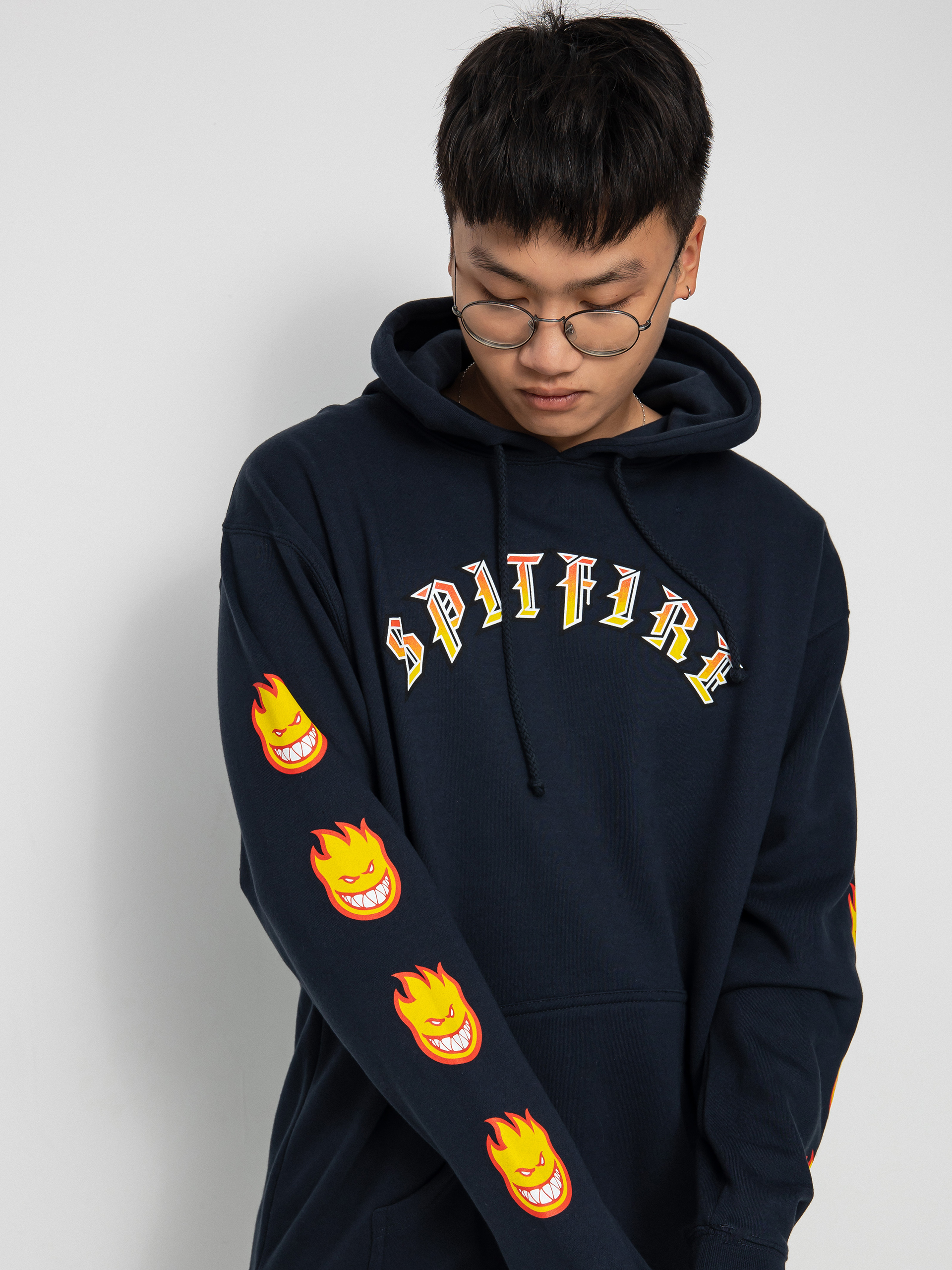 Bluza z kapturem Spitfire Old E Bghd Fil HD (navy)