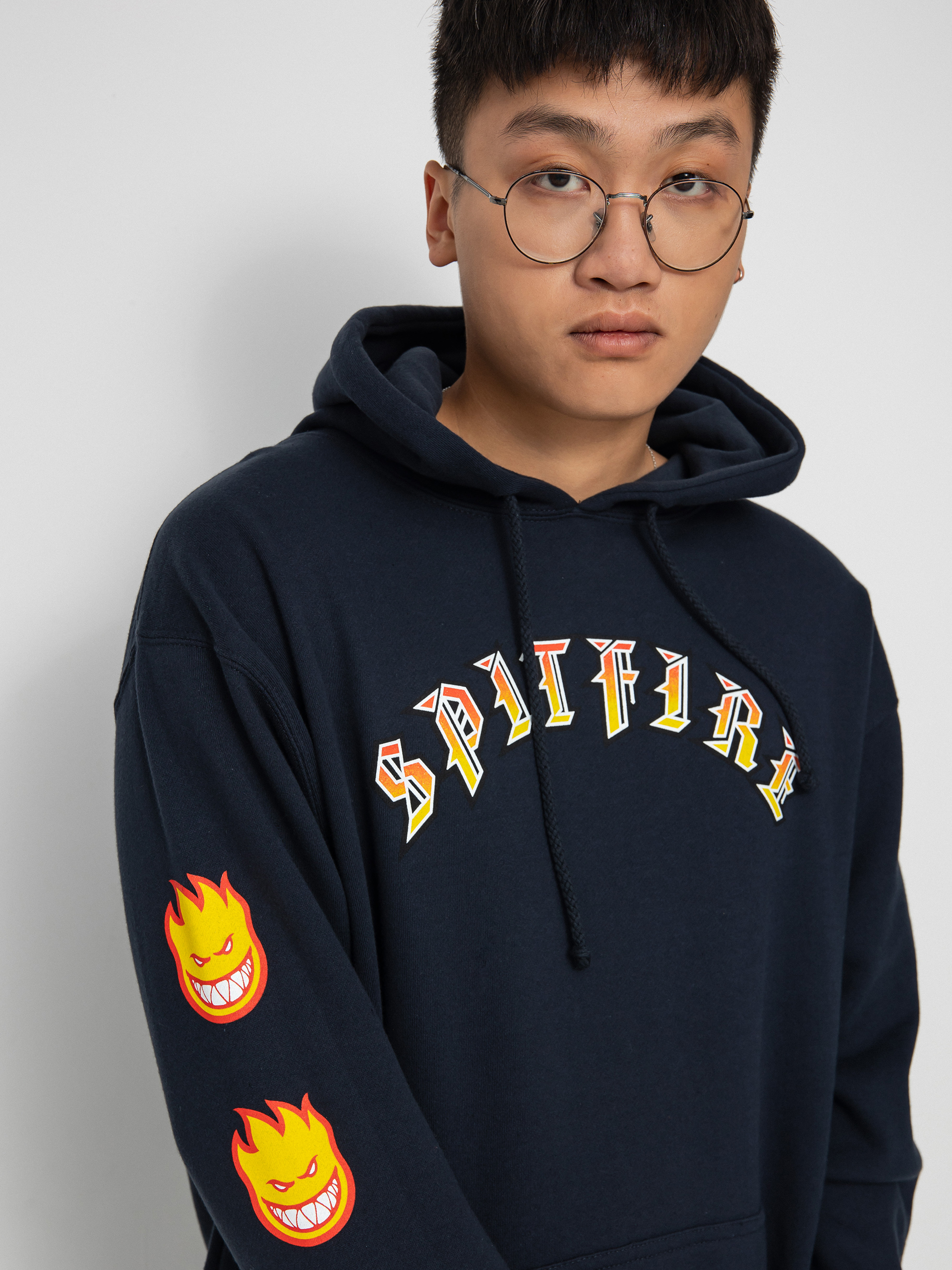 Bluza z kapturem Spitfire Old E Bghd Fil HD (navy)