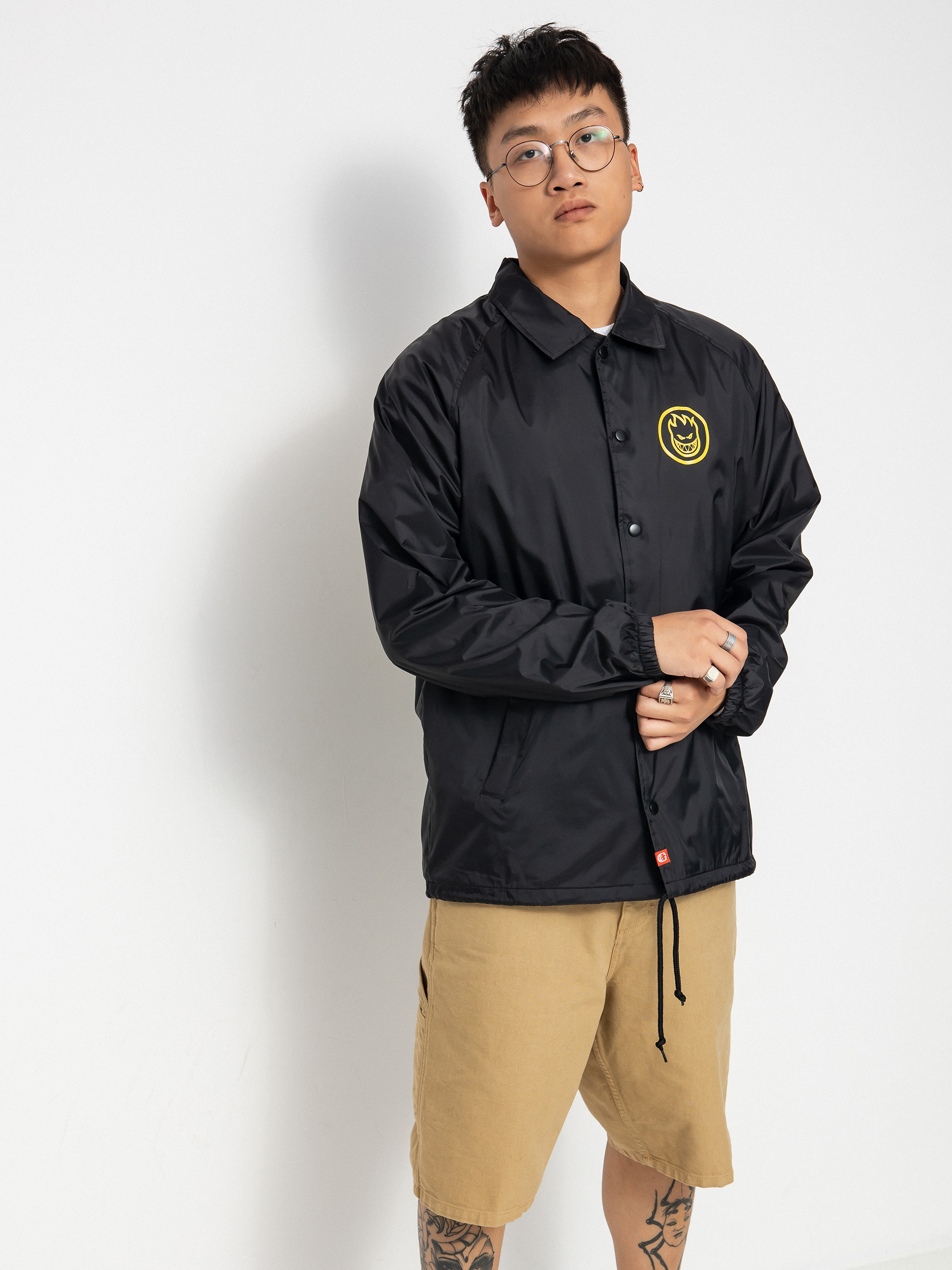 Kurtka Spitfire Clsc Swrl (black/yellow)